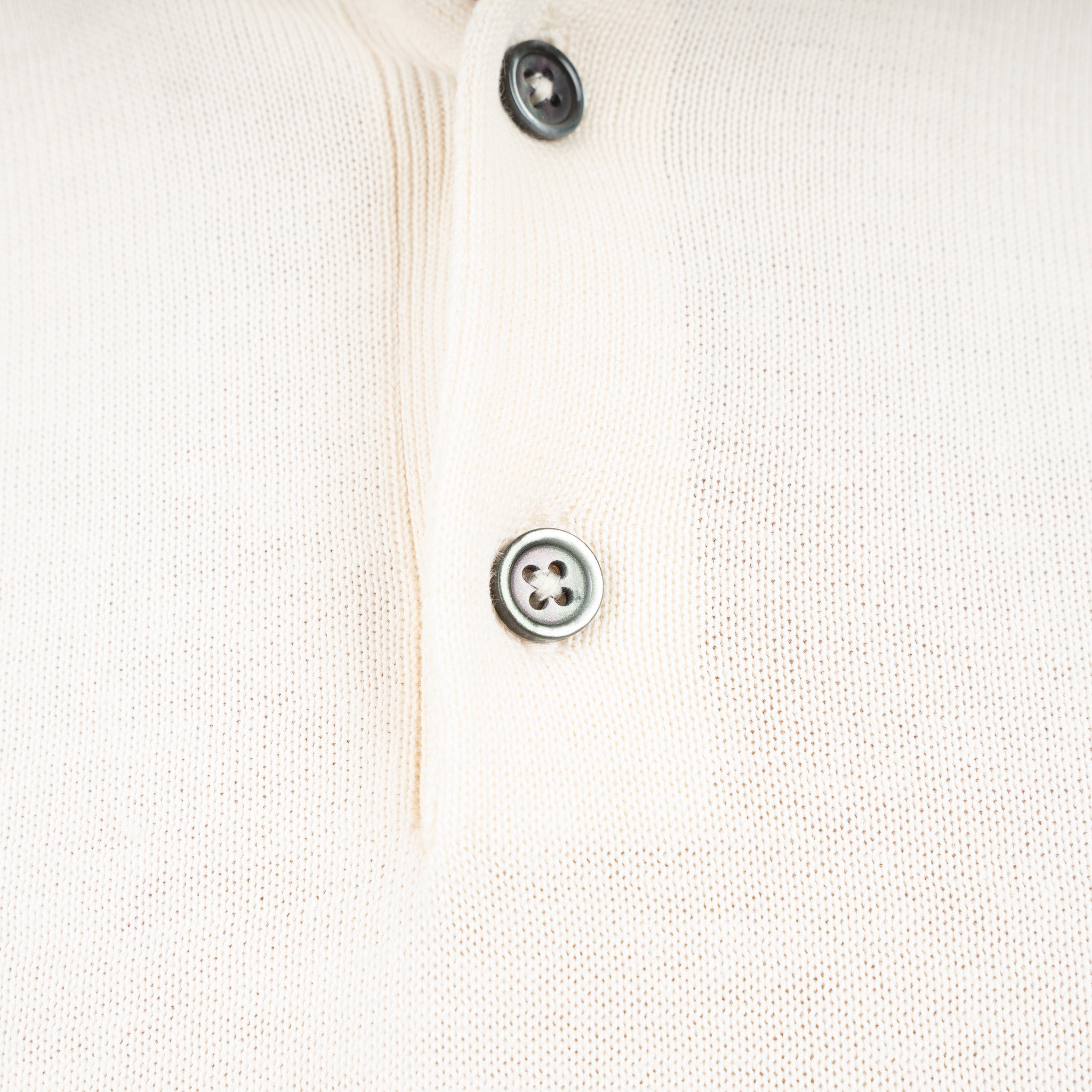 SEVEN DIALS Gebreide Polo Crème | Fillin