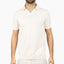 SEVEN DIALS Gebreide Buttonless Polo Crème | Dyche