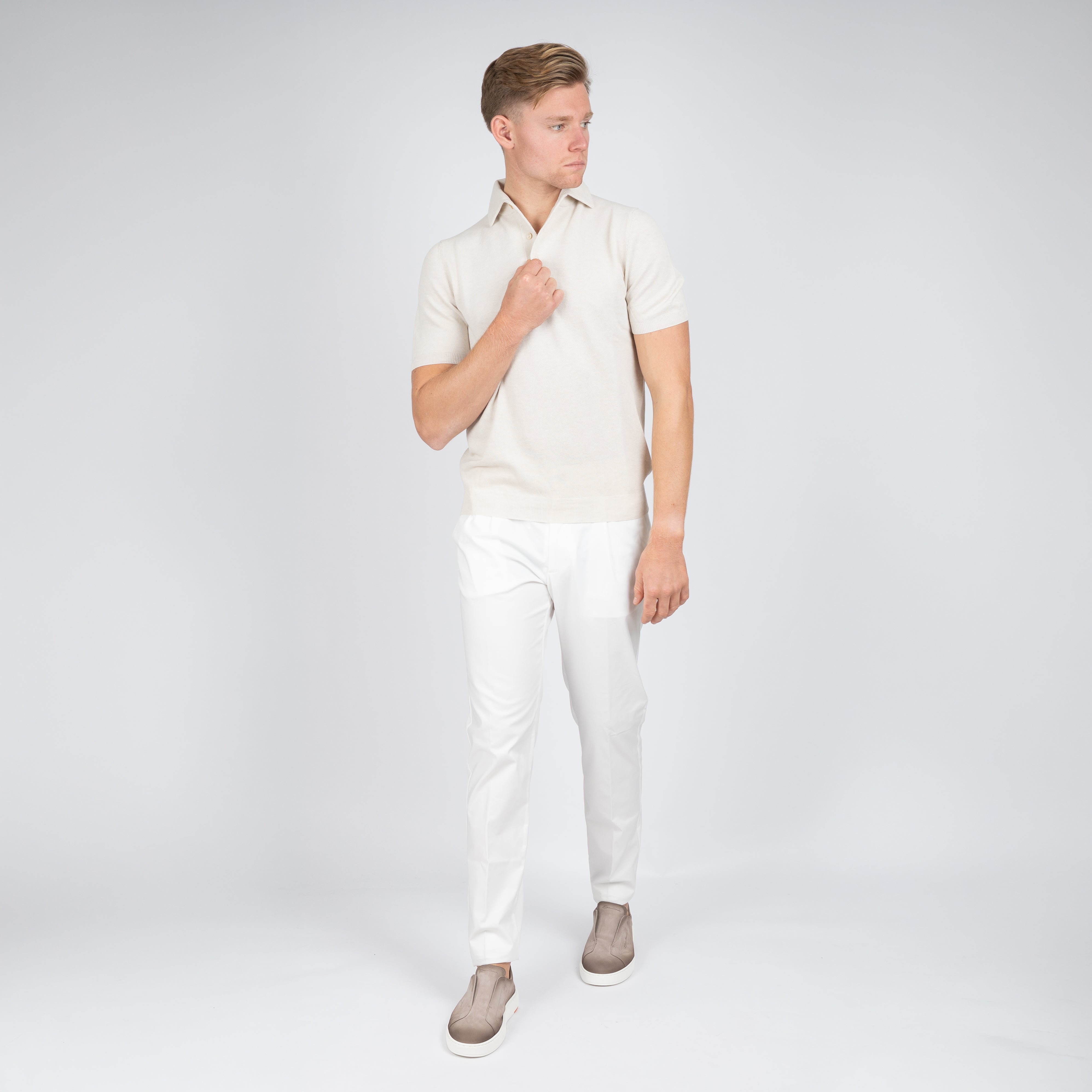 Gran Sasso Polo Zand | Maglia Collo Camicia