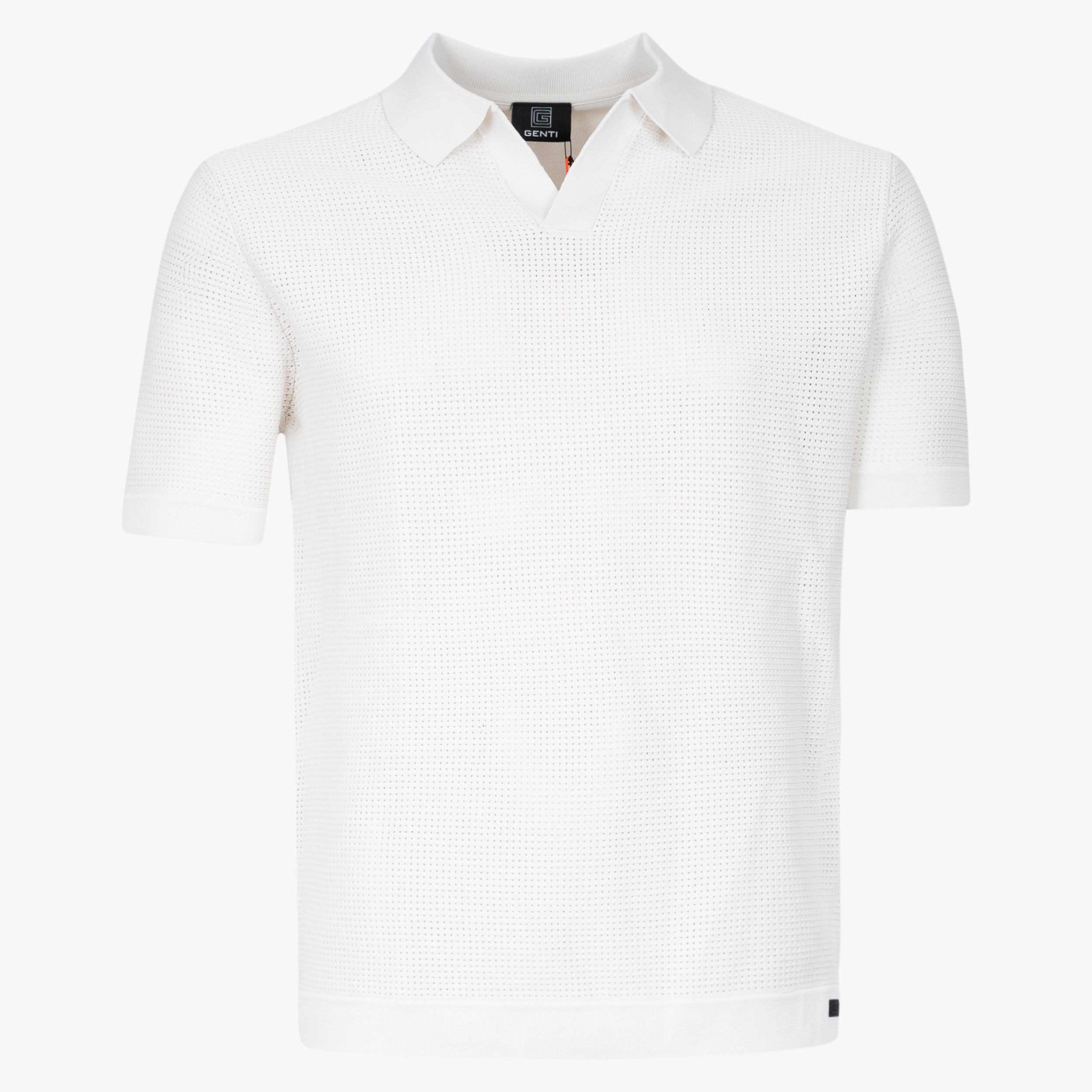 Genti Buttonless Polo Crème | Cool Dry
