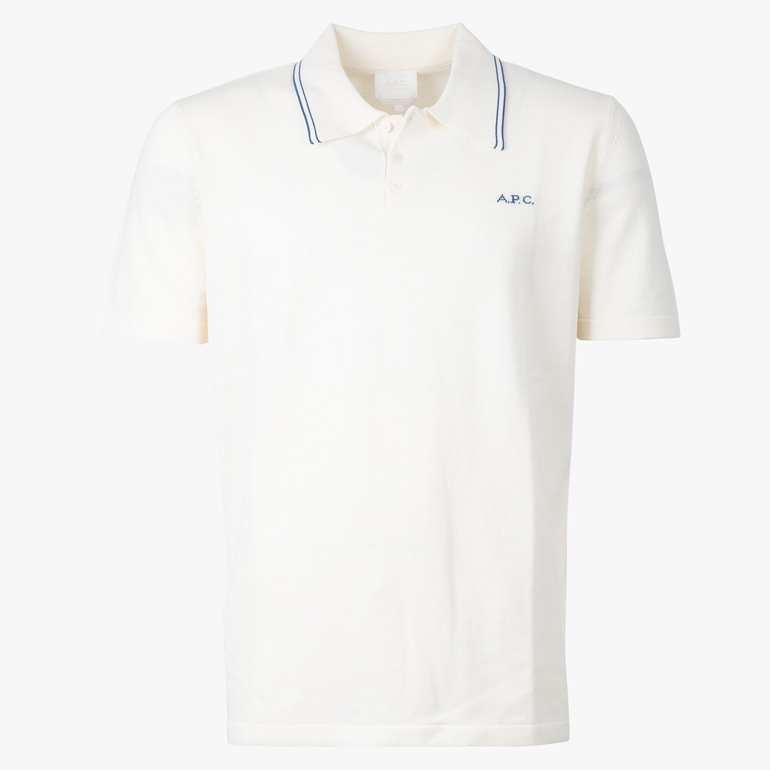 A.P.C. Gebreide Polo Creme | Alex