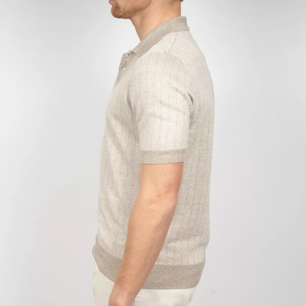 Gran Sasso Polo Beige | Linnen & Cotton