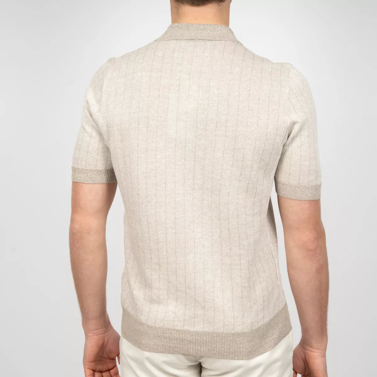 Gran Sasso Polo Beige | Linnen & Cotton