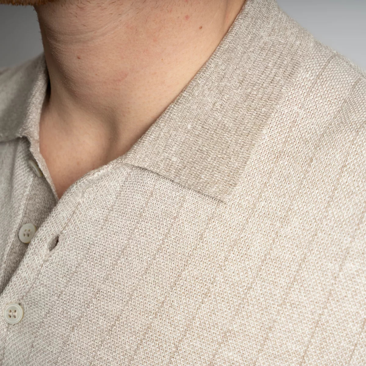 Gran Sasso Polo Beige | Linnen & Cotton