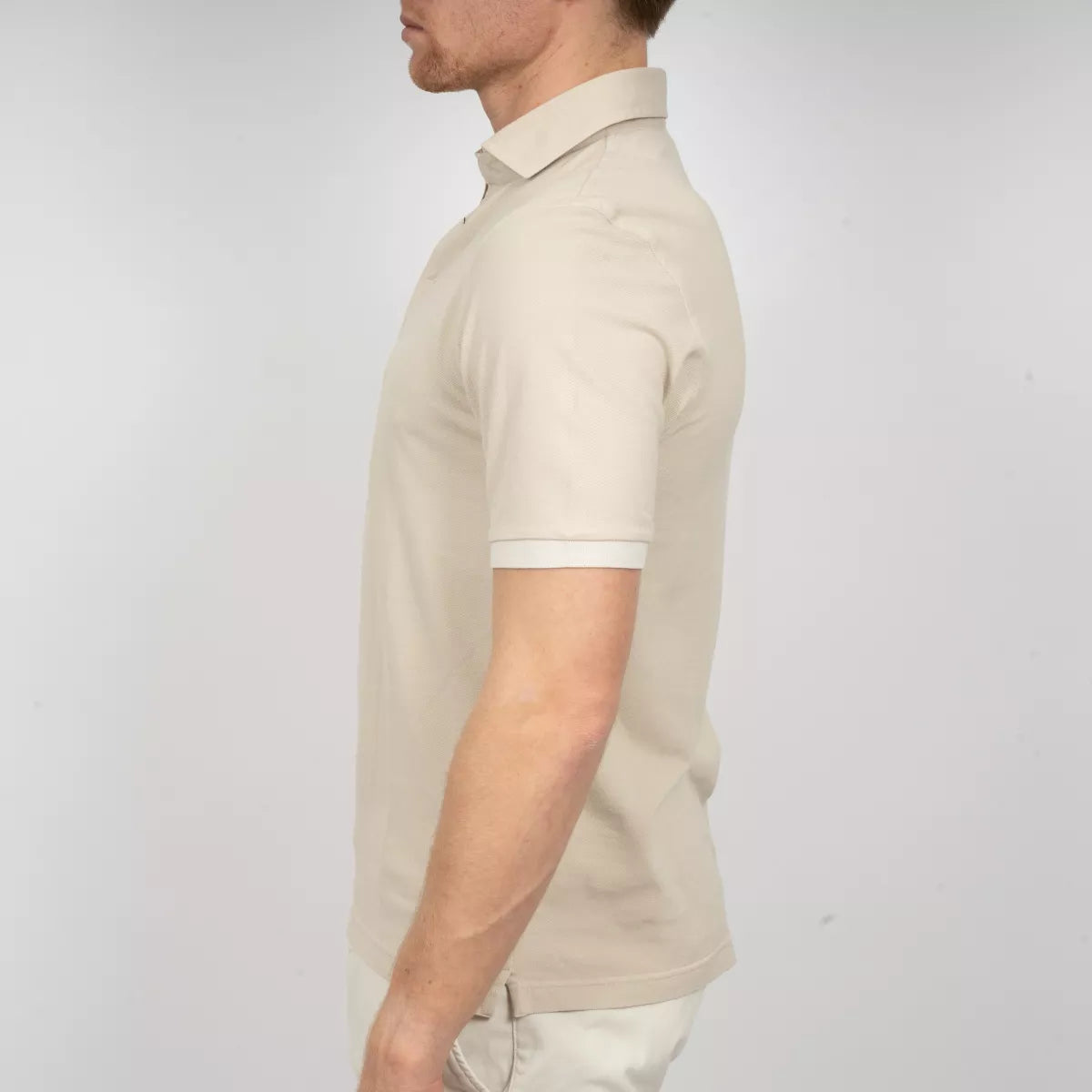 Gran Sasso Polo Beige | Vintage Piquet