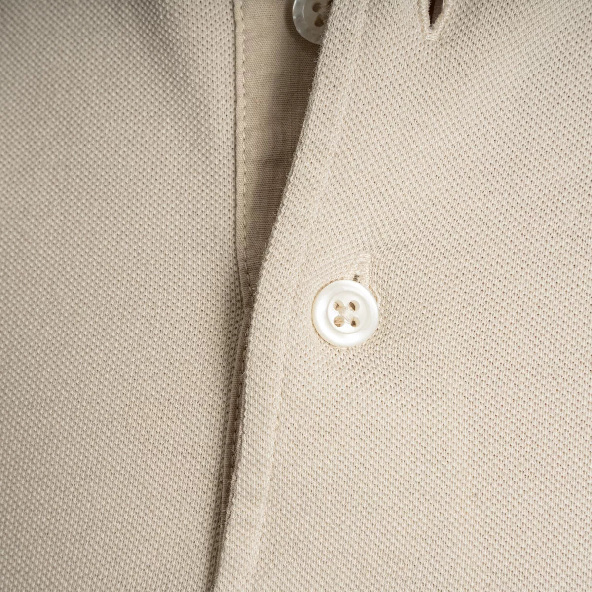 Gran Sasso Polo Beige | Vintage Piquet