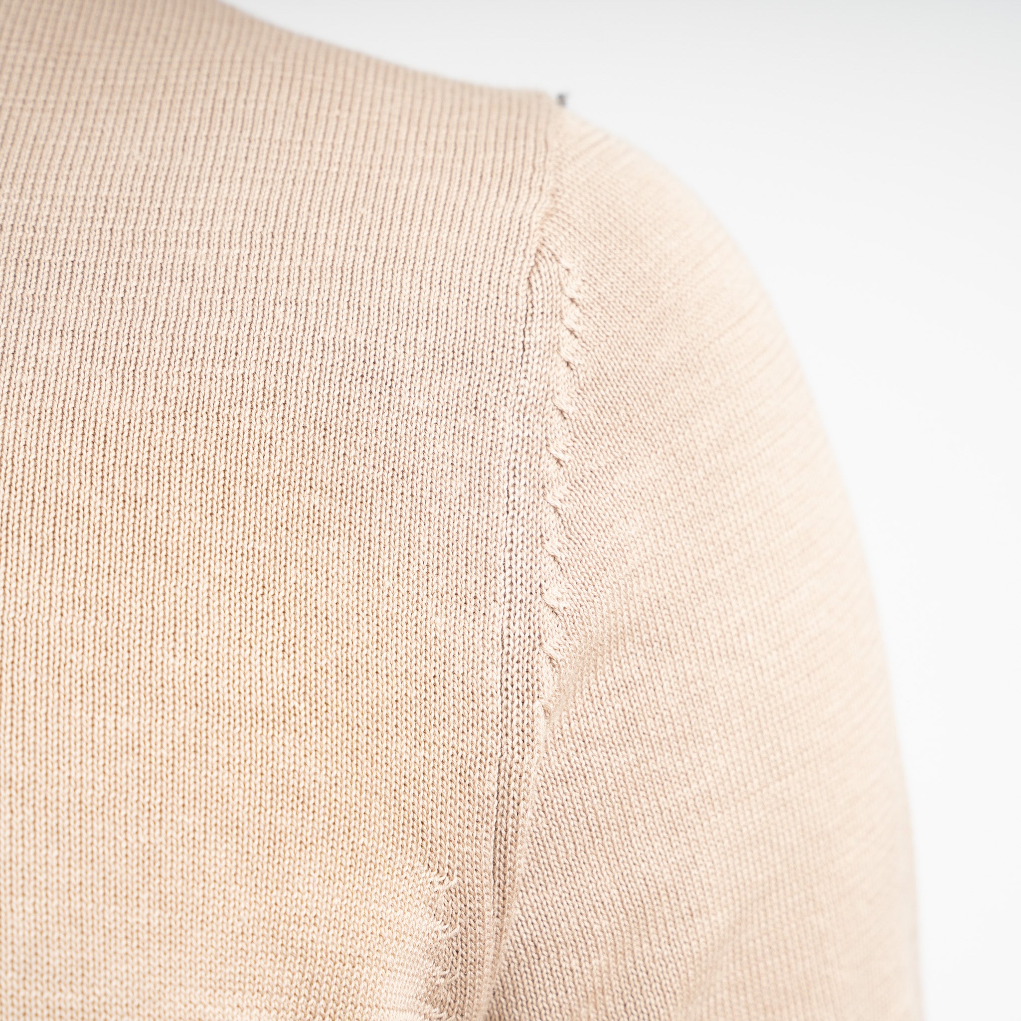 SEVEN DIALS Gebreide Polo Zand | Fillin