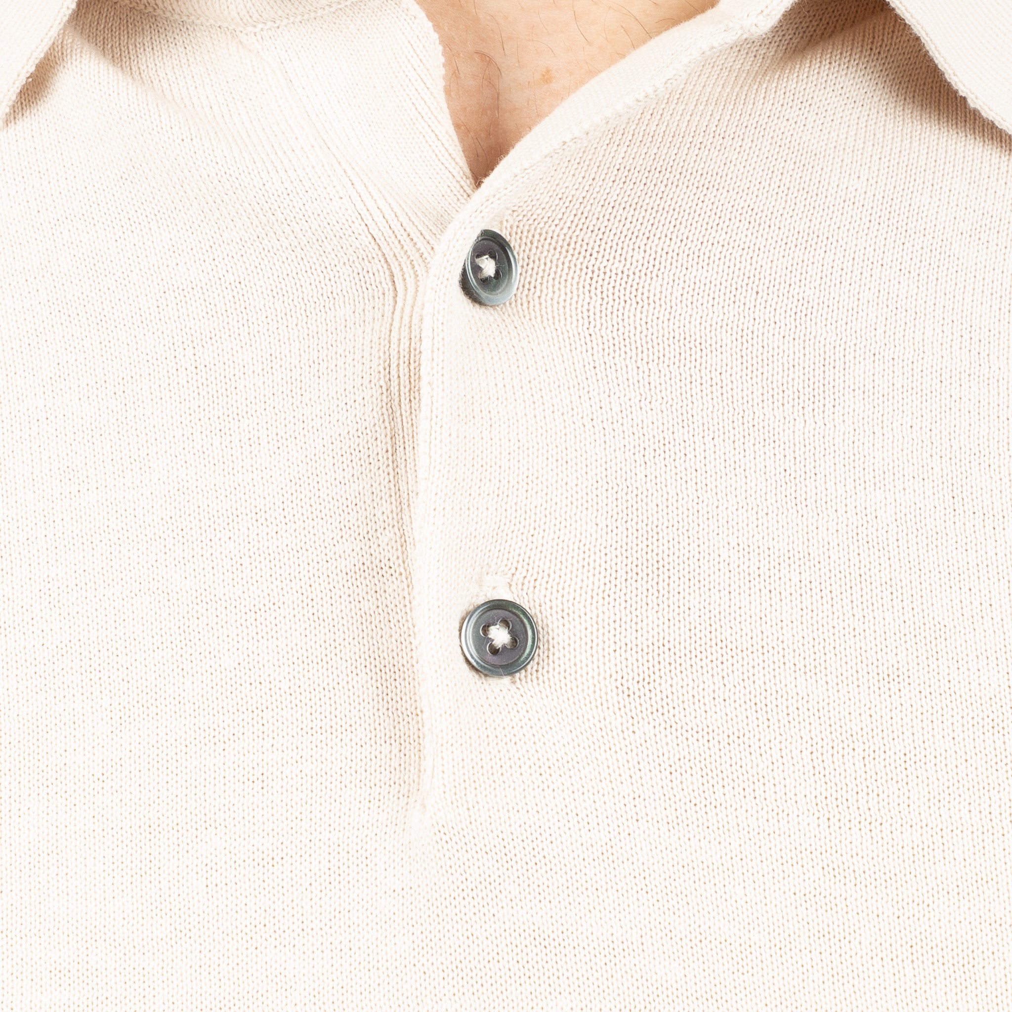 SEVEN DIALS Gebreide Polo Beige | Fillin