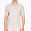 Gran Sasso Polo Buttonless Kraag Beige | Cotton