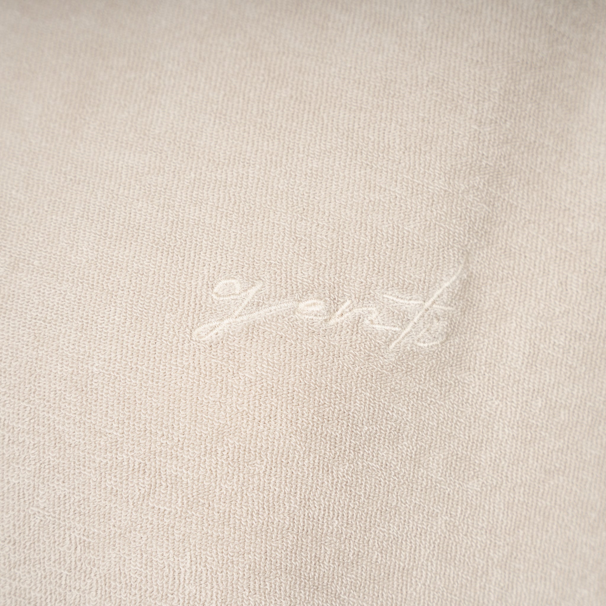 Genti Buttonless Polo Beige | Badstof