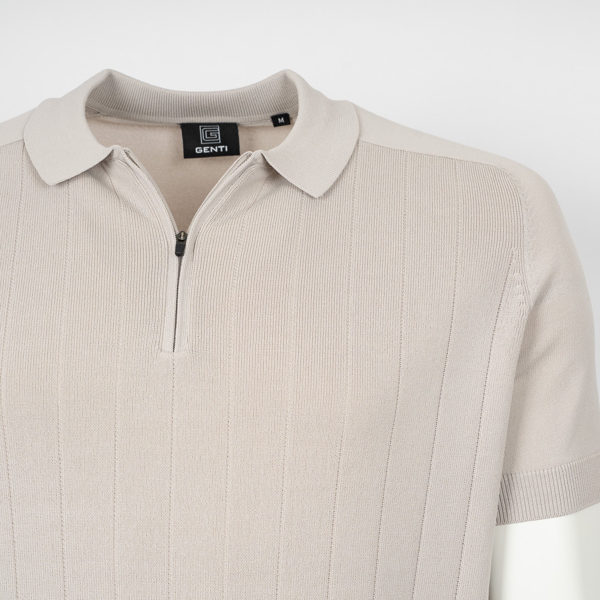 Genti Polo met Rits Beige | Cool Dry