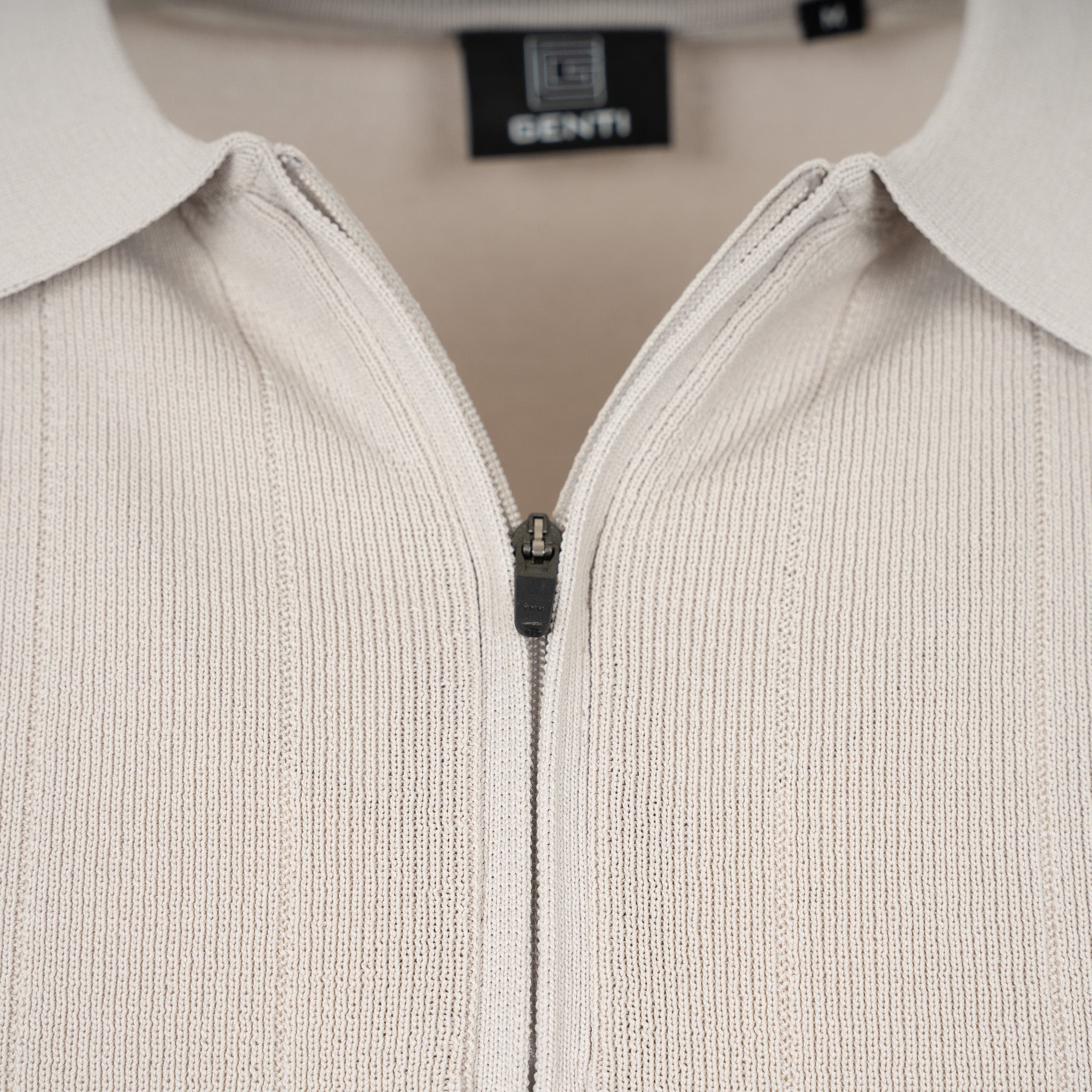Genti Polo met Rits Beige | Cool Dry