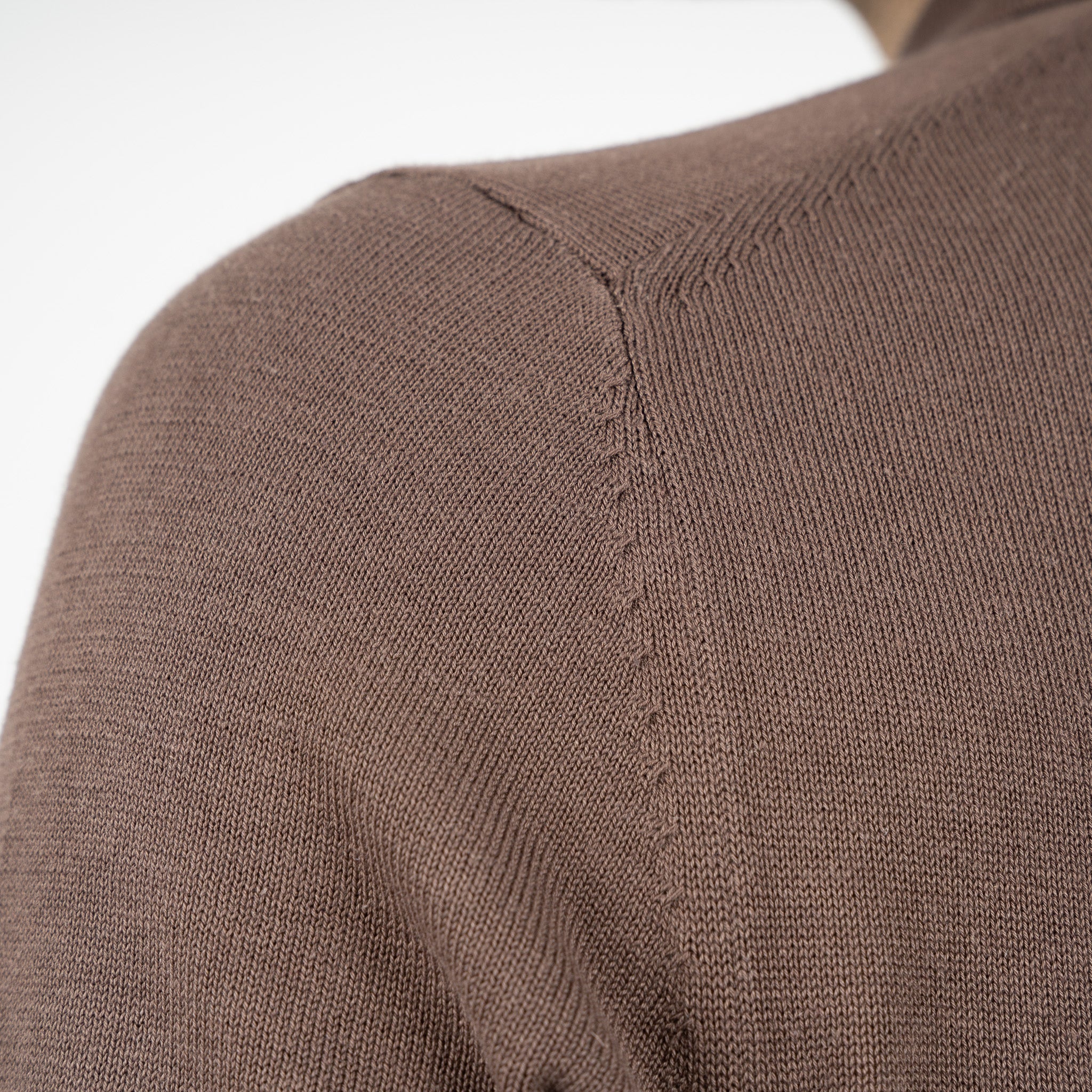 SEVEN DIALS Gebreide Polo Bruin | Fillin