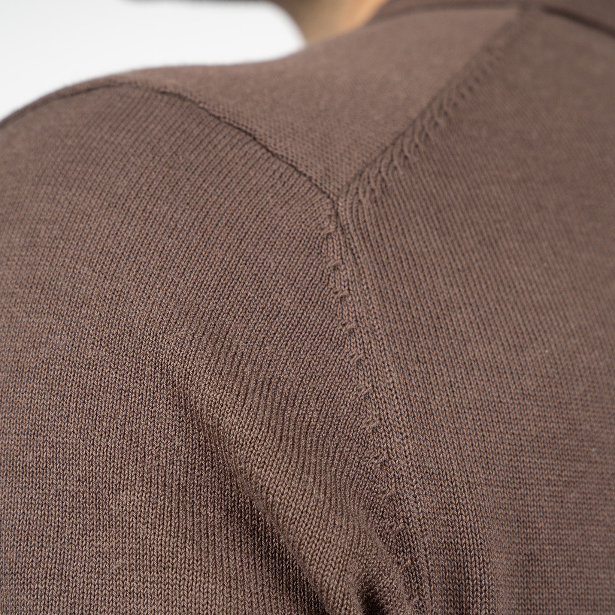 SEVEN DIALS Gebreide Polo Bruin | Fillin