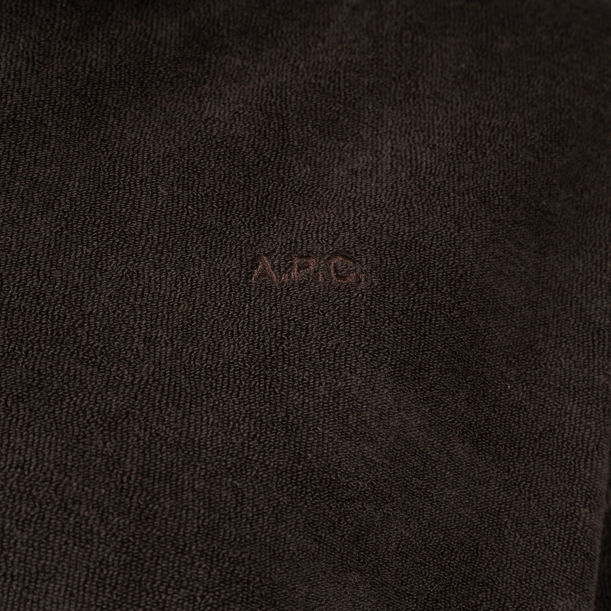 A.P.C. Badstof Polo Bruin | Manches