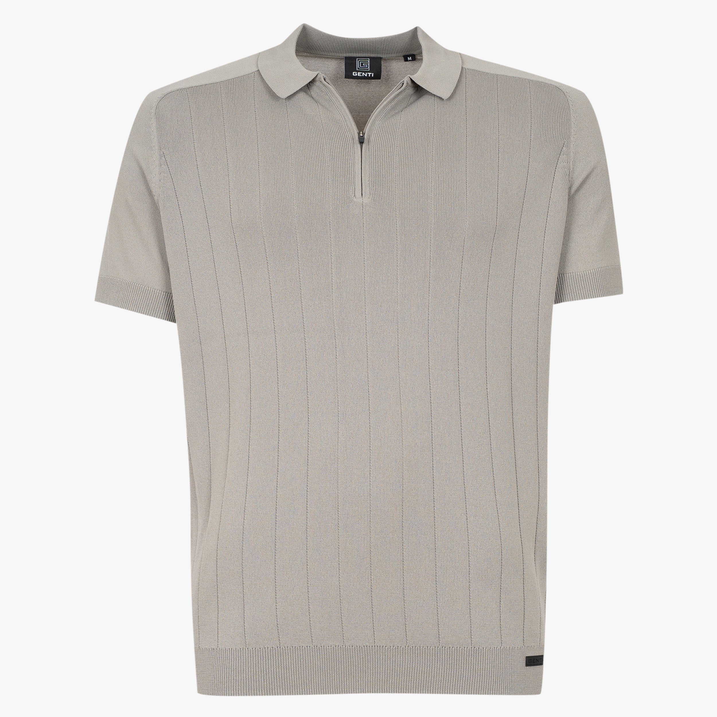 Genti Polo met Rits Taupe | Cool Dry