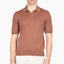 Gran Sasso Buttonless Polo Roestbruin | Egyptian Cotton