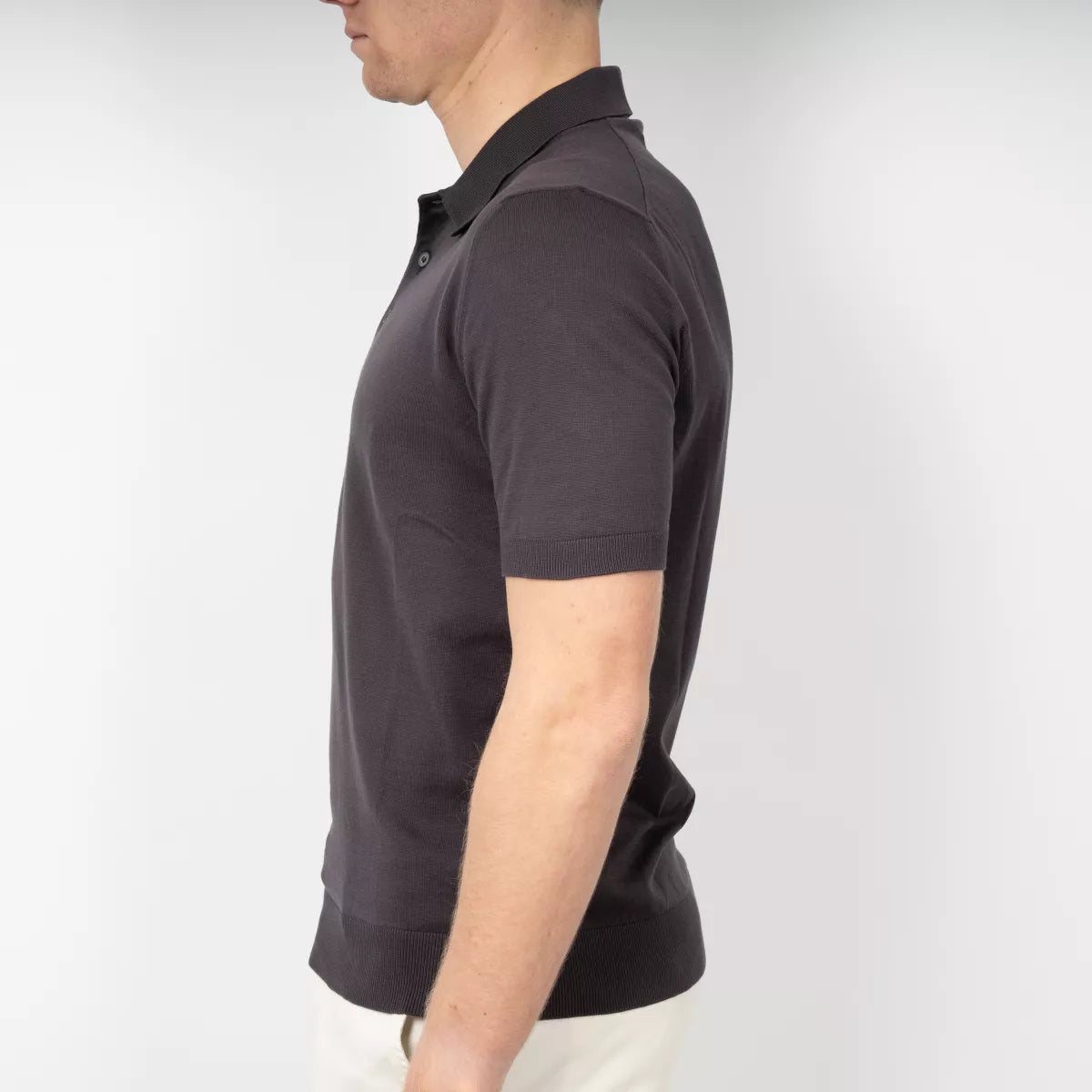 Gran Sasso Polo Donkerbruin | Suvin Cotton