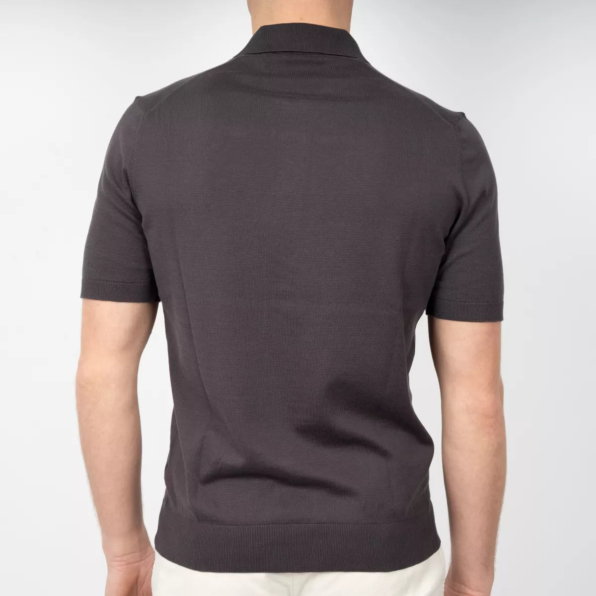 Gran Sasso Polo Donkerbruin | Suvin Cotton