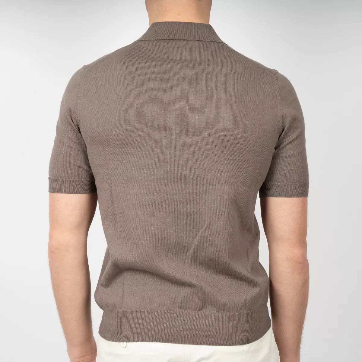 Gran Sasso Polo Taupe | Egyptian Cotton