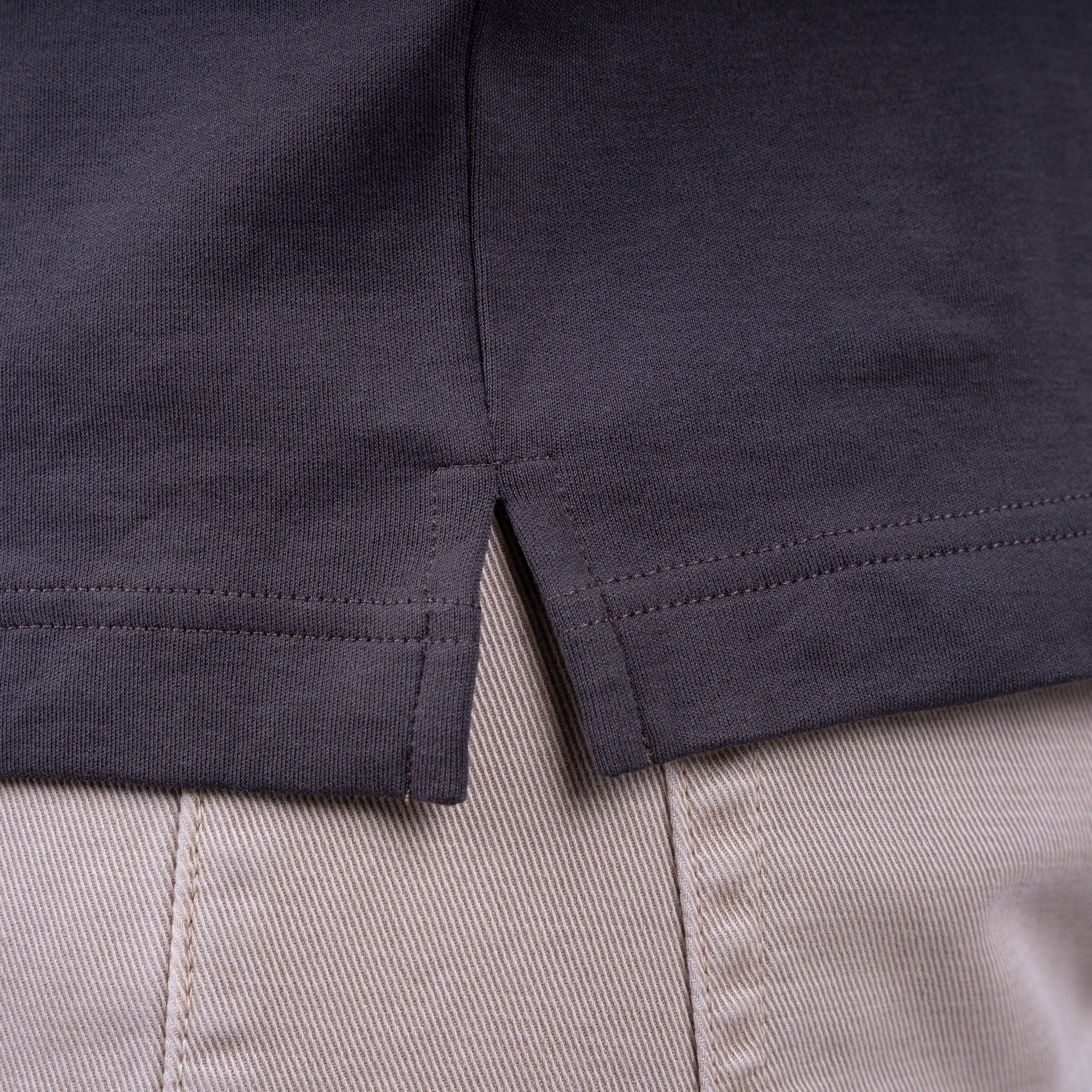 Gran Sasso Polo Bruin | Mercerized Cotton