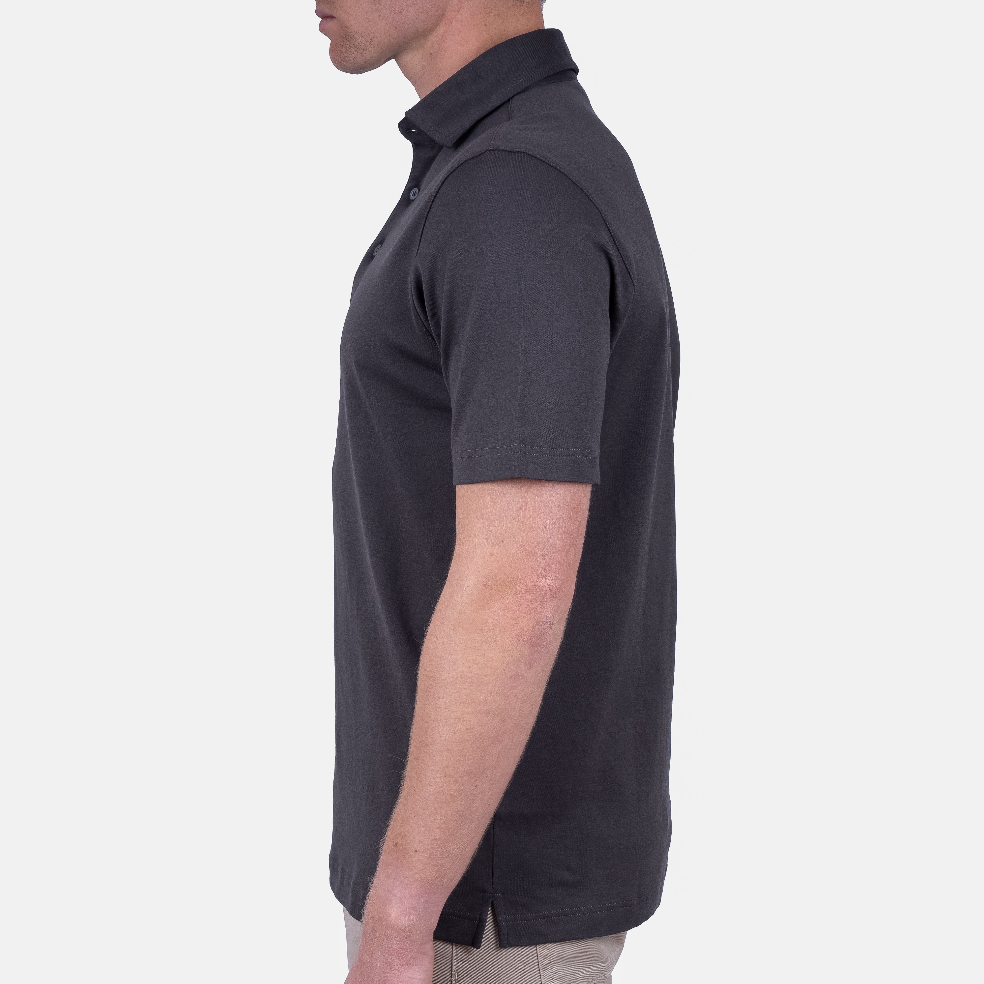 Gran Sasso Polo Bruin | Mercerized Cotton
