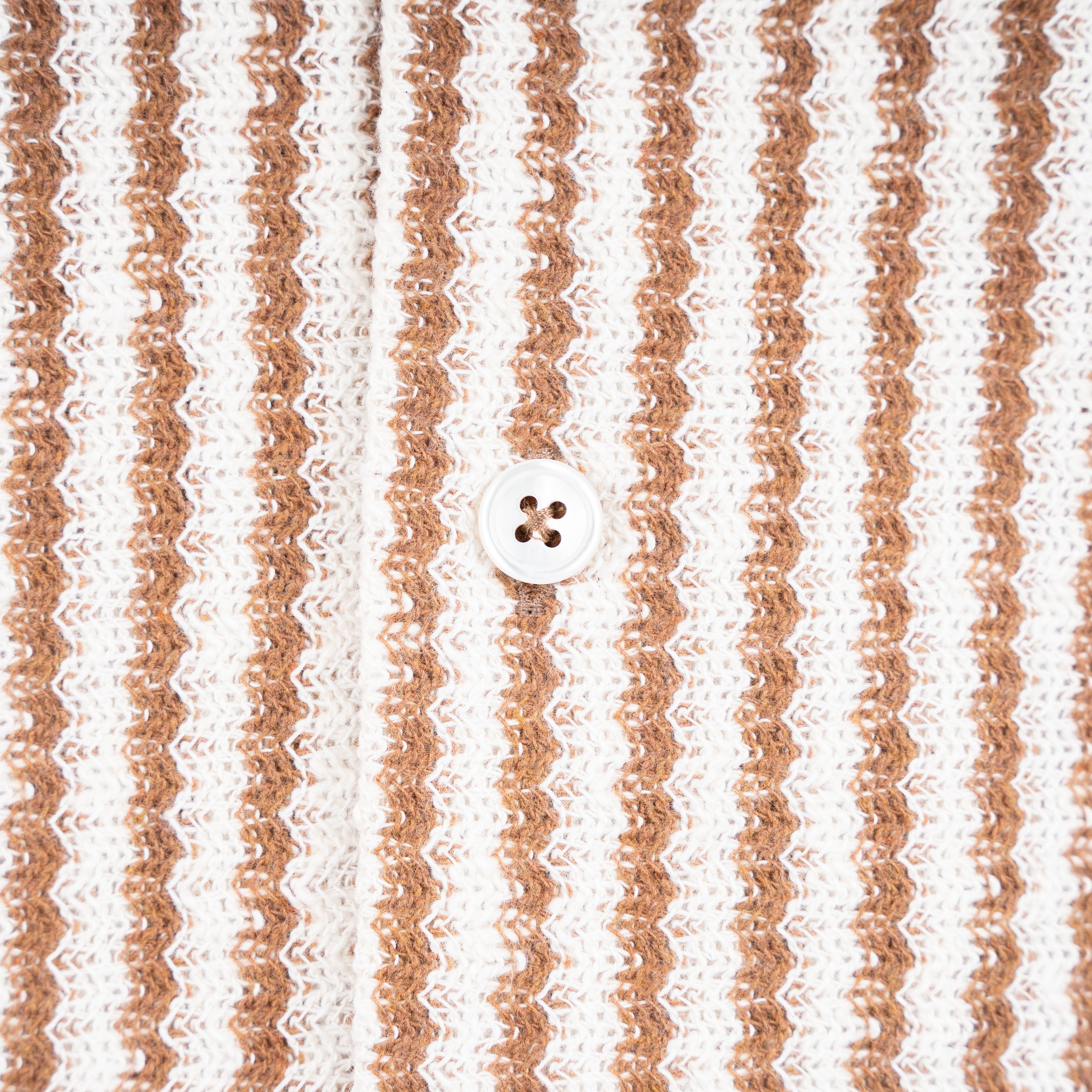 Gran Sasso Doorknoop Polo Roestbruin Gestreept | Caperdoni