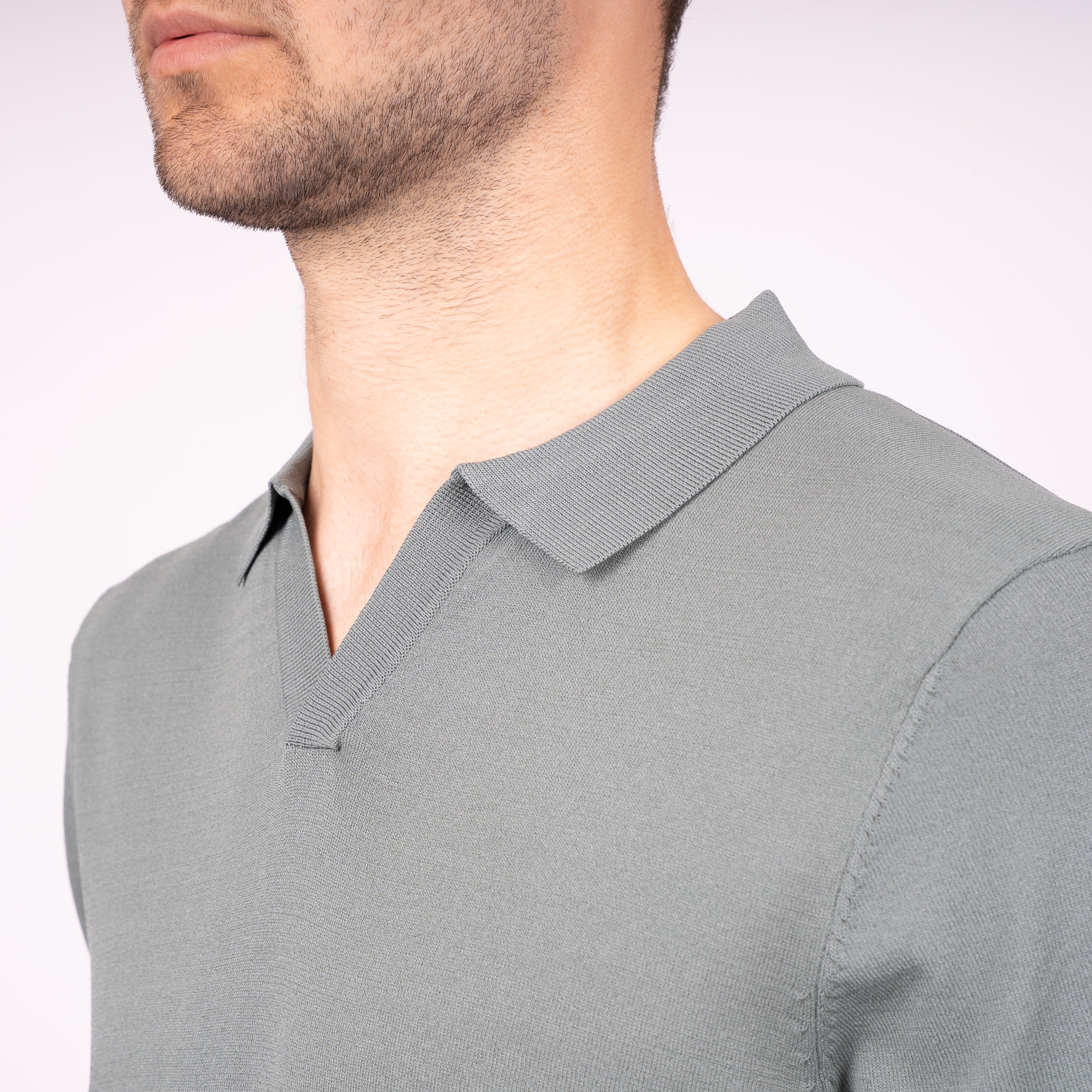 SEVEN DIALS Technische Buttonless Polo Lichtgroen | Hayden