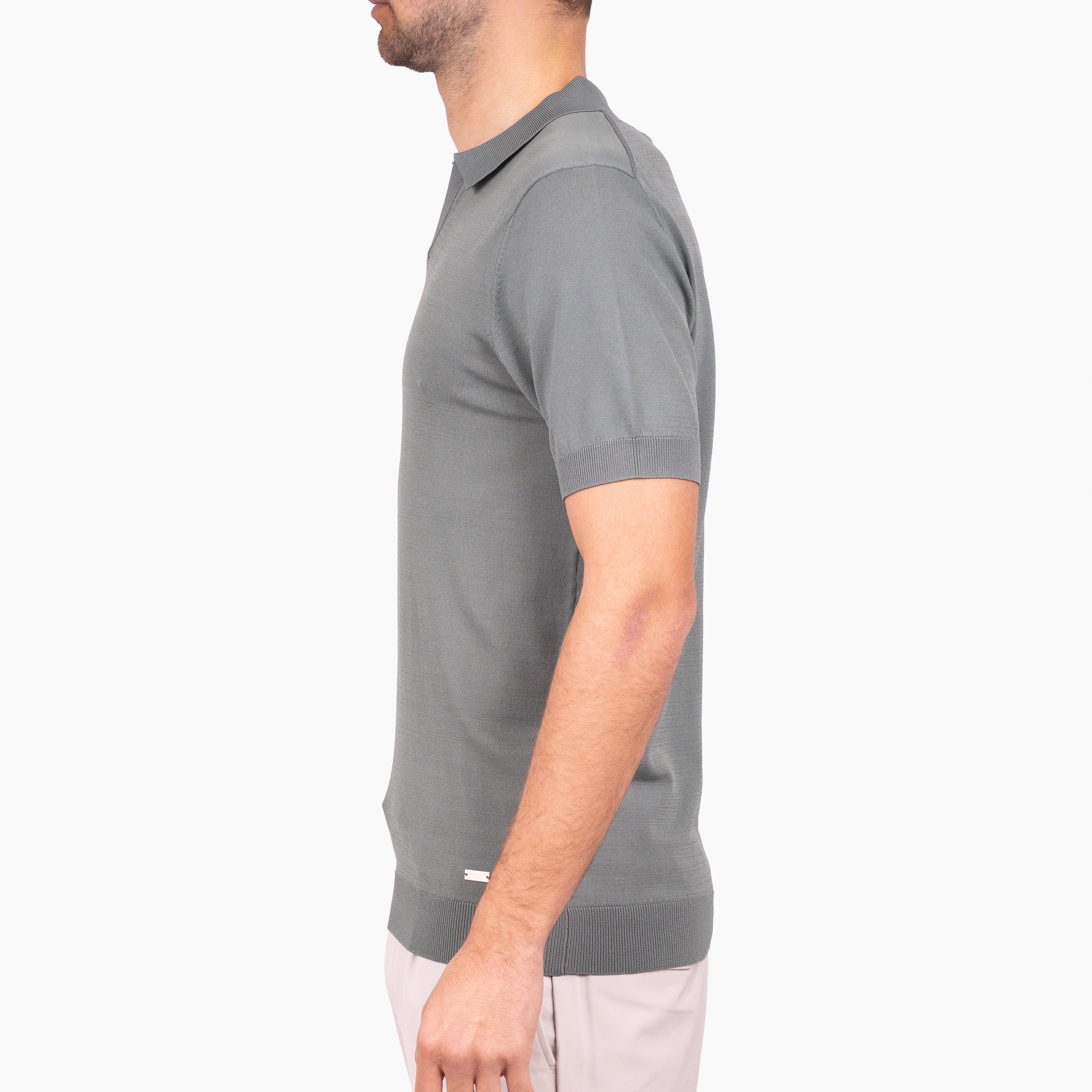 SEVEN DIALS Technische Buttonless Polo Lichtgroen | Hayden