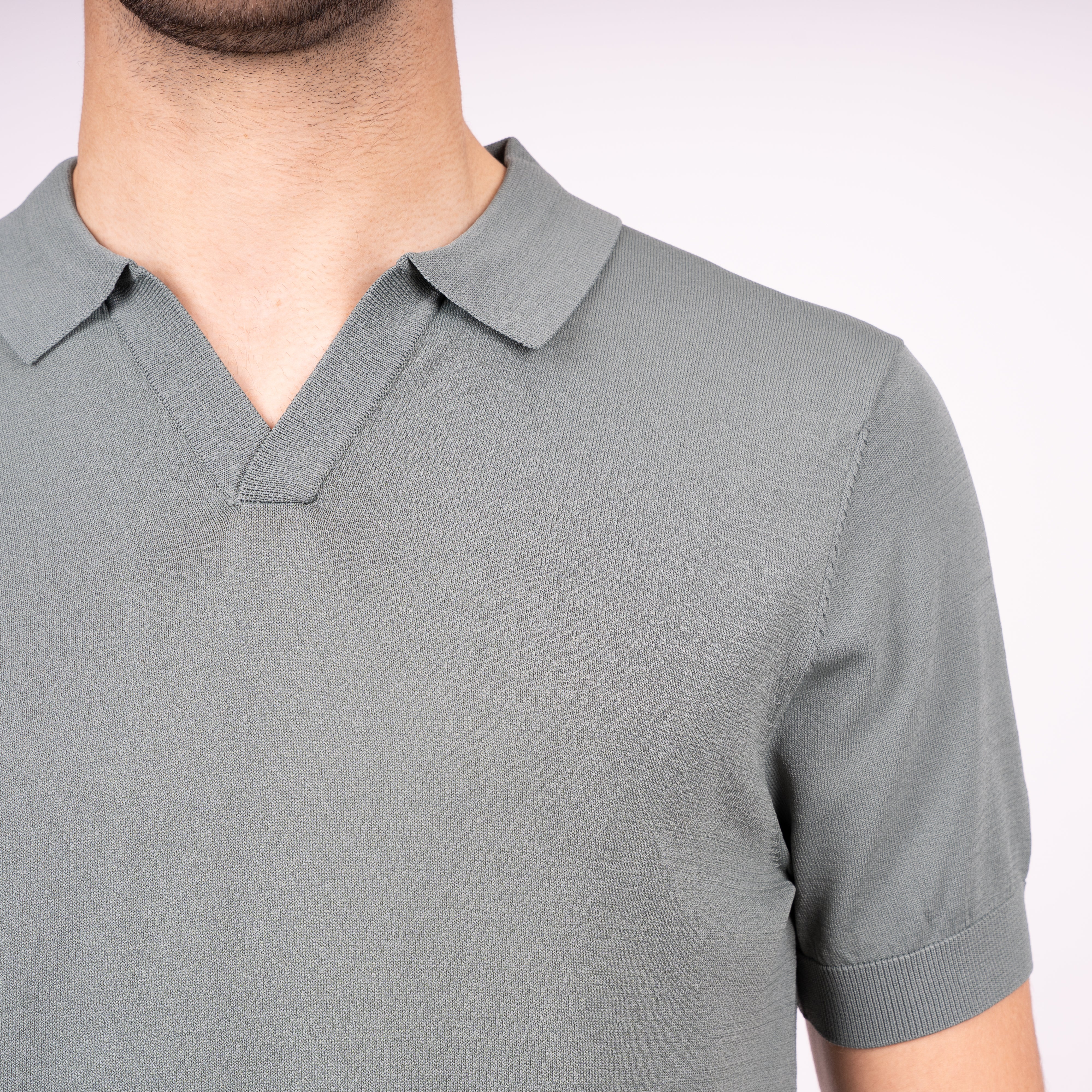 SEVEN DIALS Technische Buttonless Polo Lichtgroen | Hayden