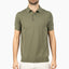 SEVEN DIALS Gebreide Polo Olijfgroen | Fillin