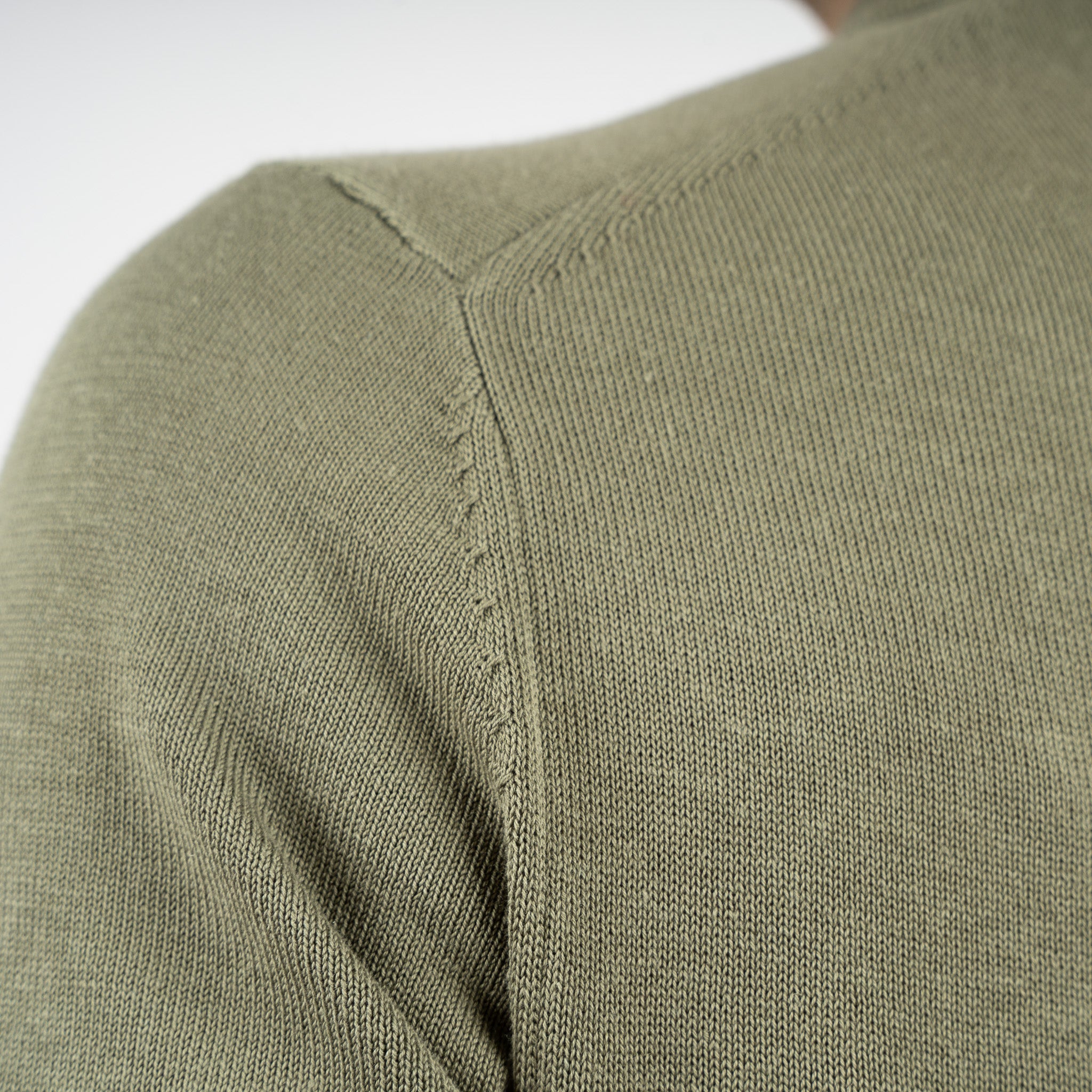 SEVEN DIALS Gebreide Polo Olijfgroen | Fillin