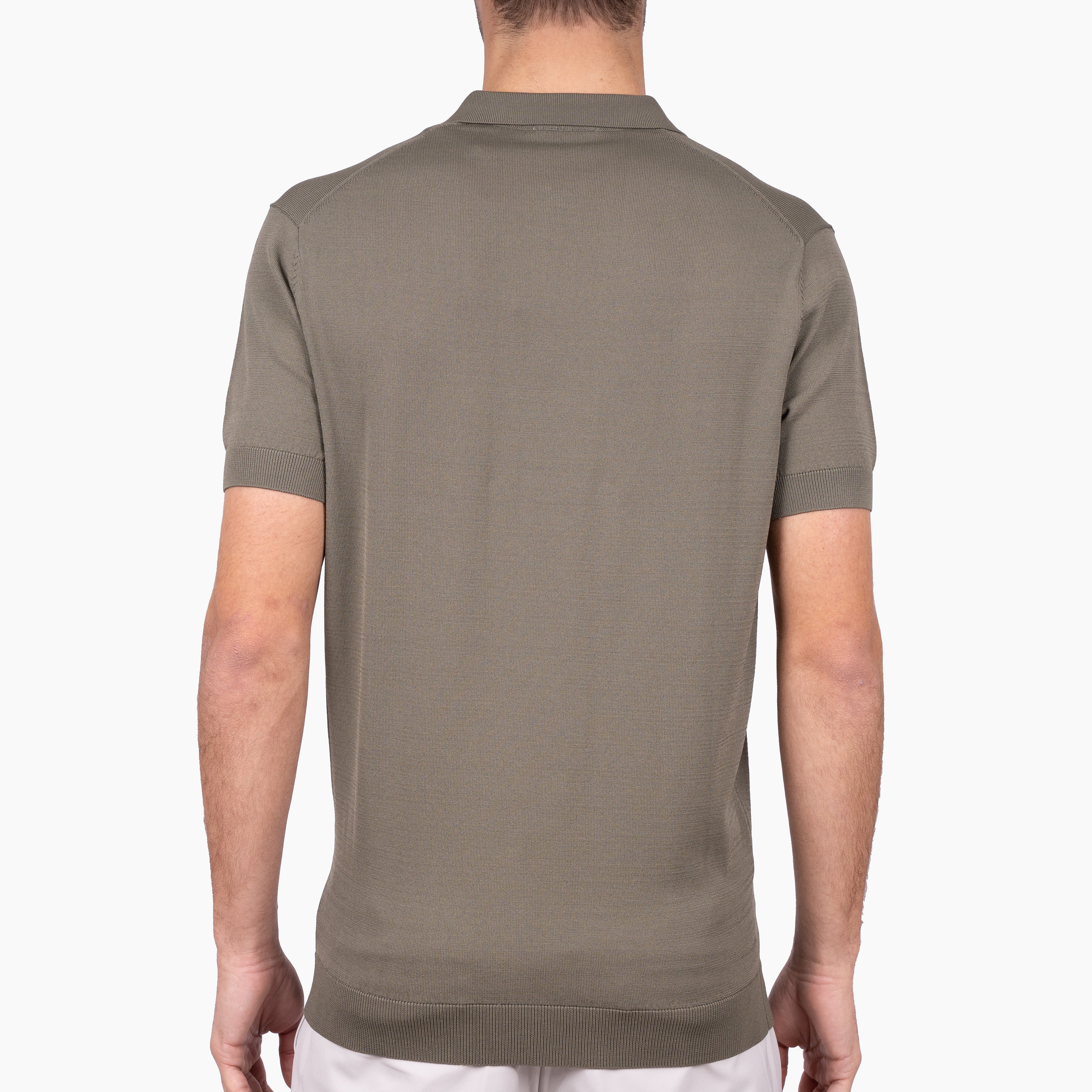 SEVEN DIALS Technische Polo met Rits Groen | Osric