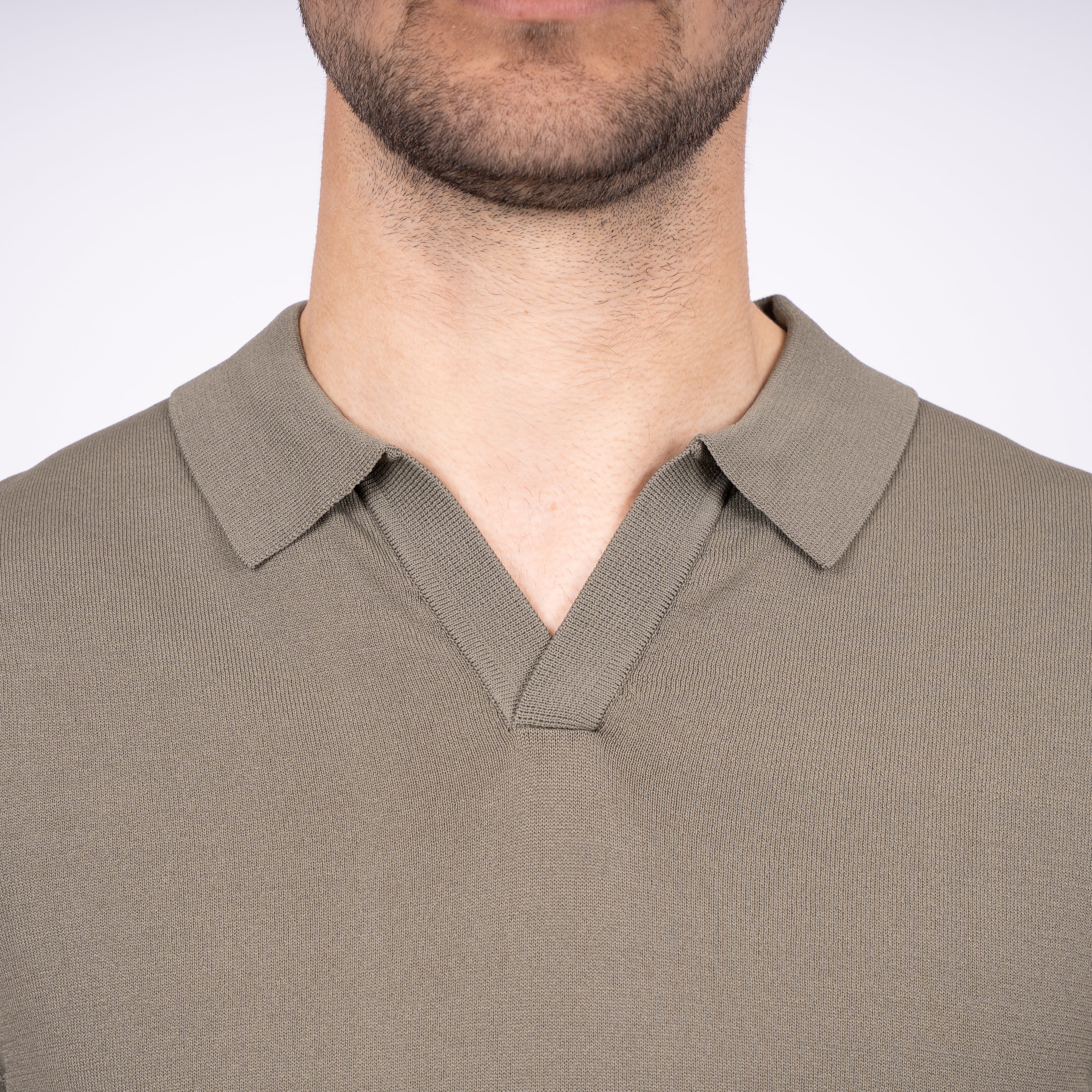 SEVEN DIALS Technische Buttonless Polo Groen | Hayden