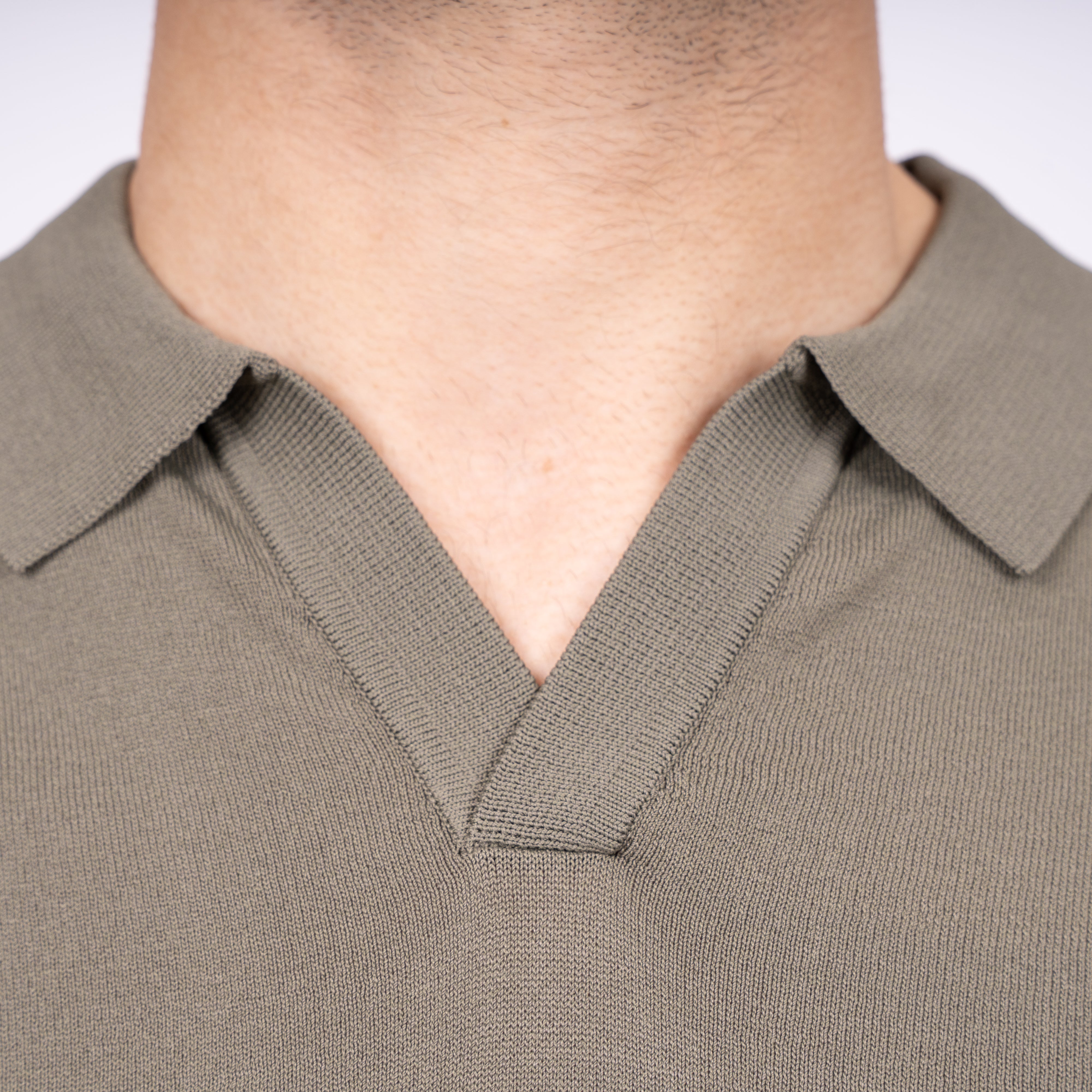 SEVEN DIALS Technische Buttonless Polo Groen | Hayden