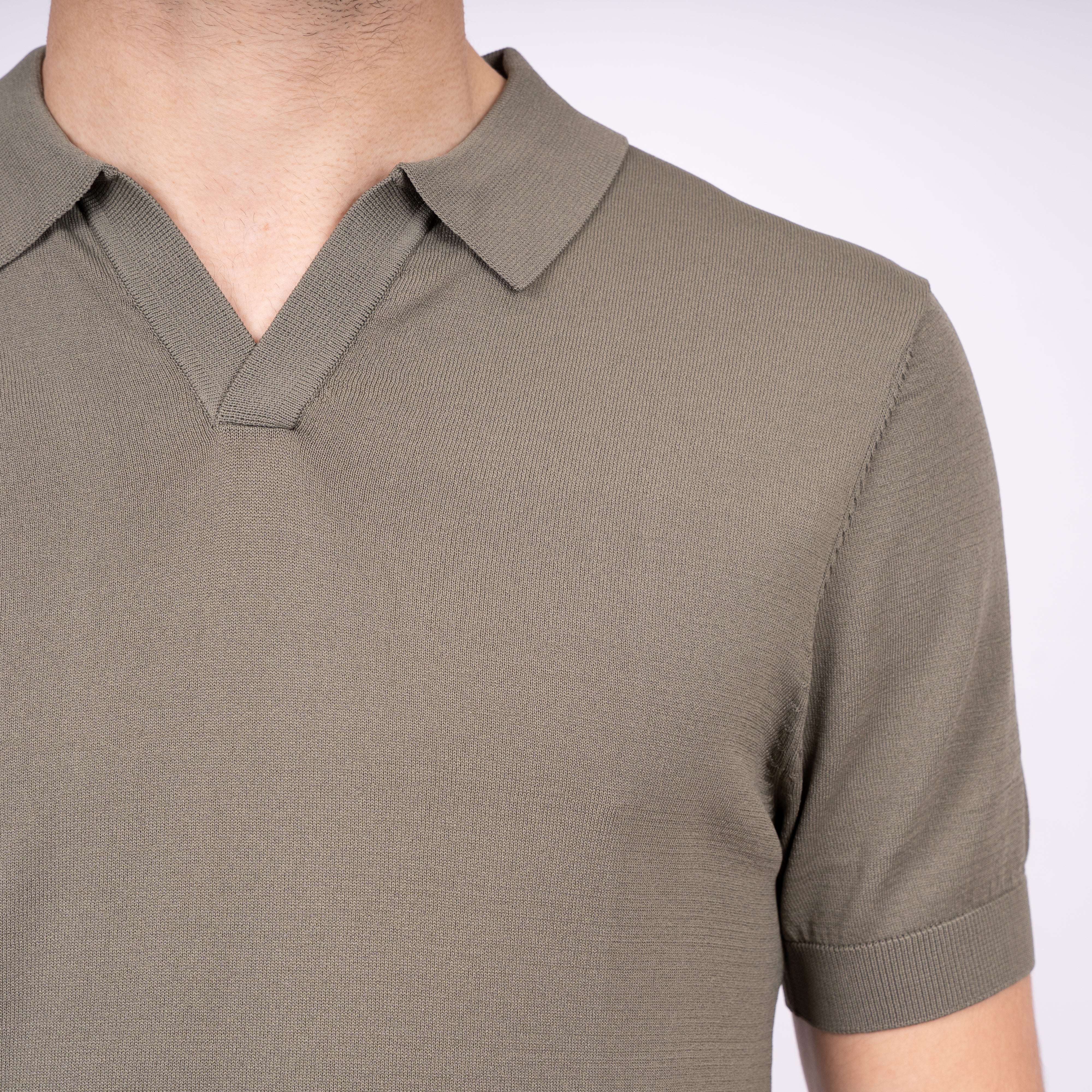 SEVEN DIALS Technische Buttonless Polo Groen | Hayden