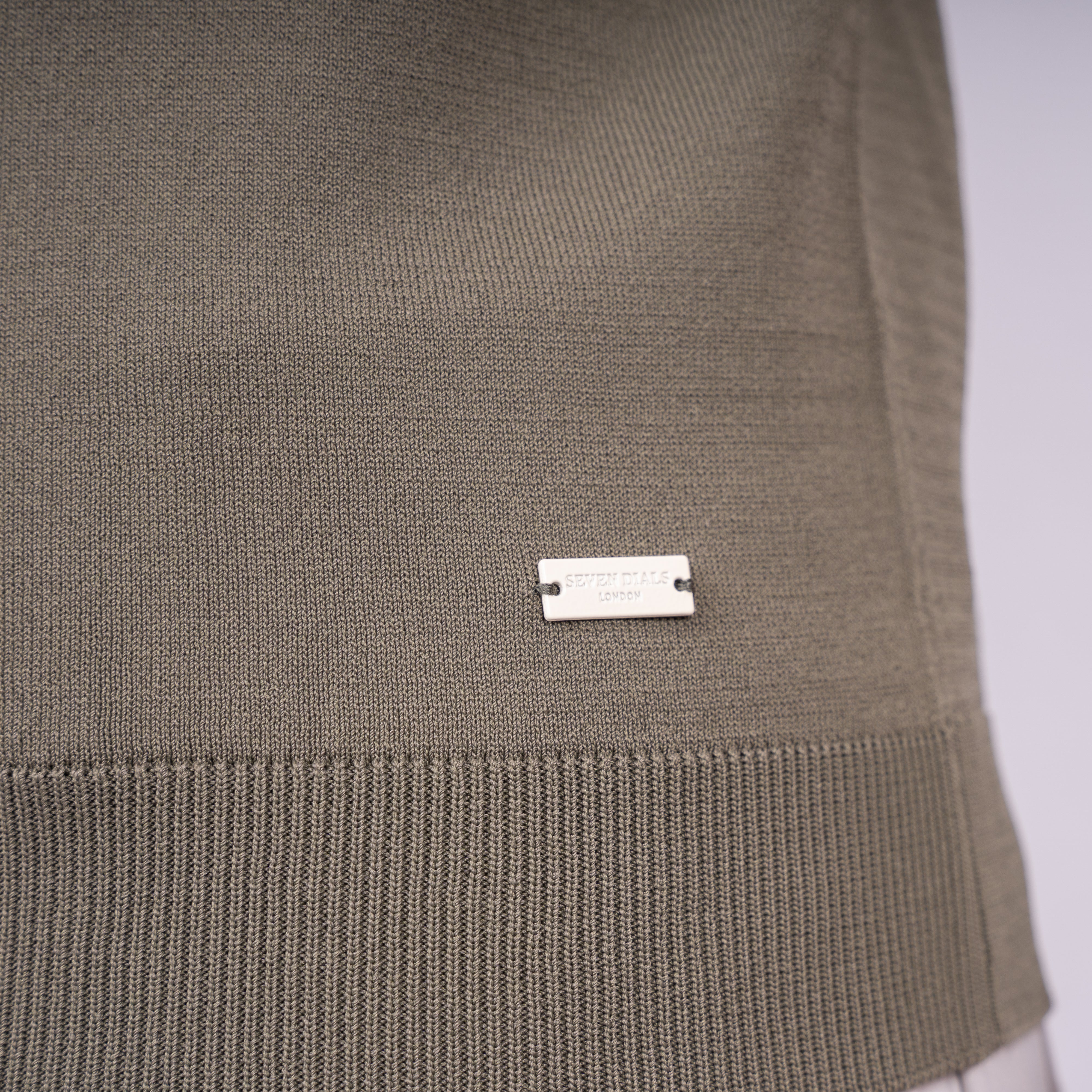 SEVEN DIALS Technische Buttonless Polo Groen | Hayden