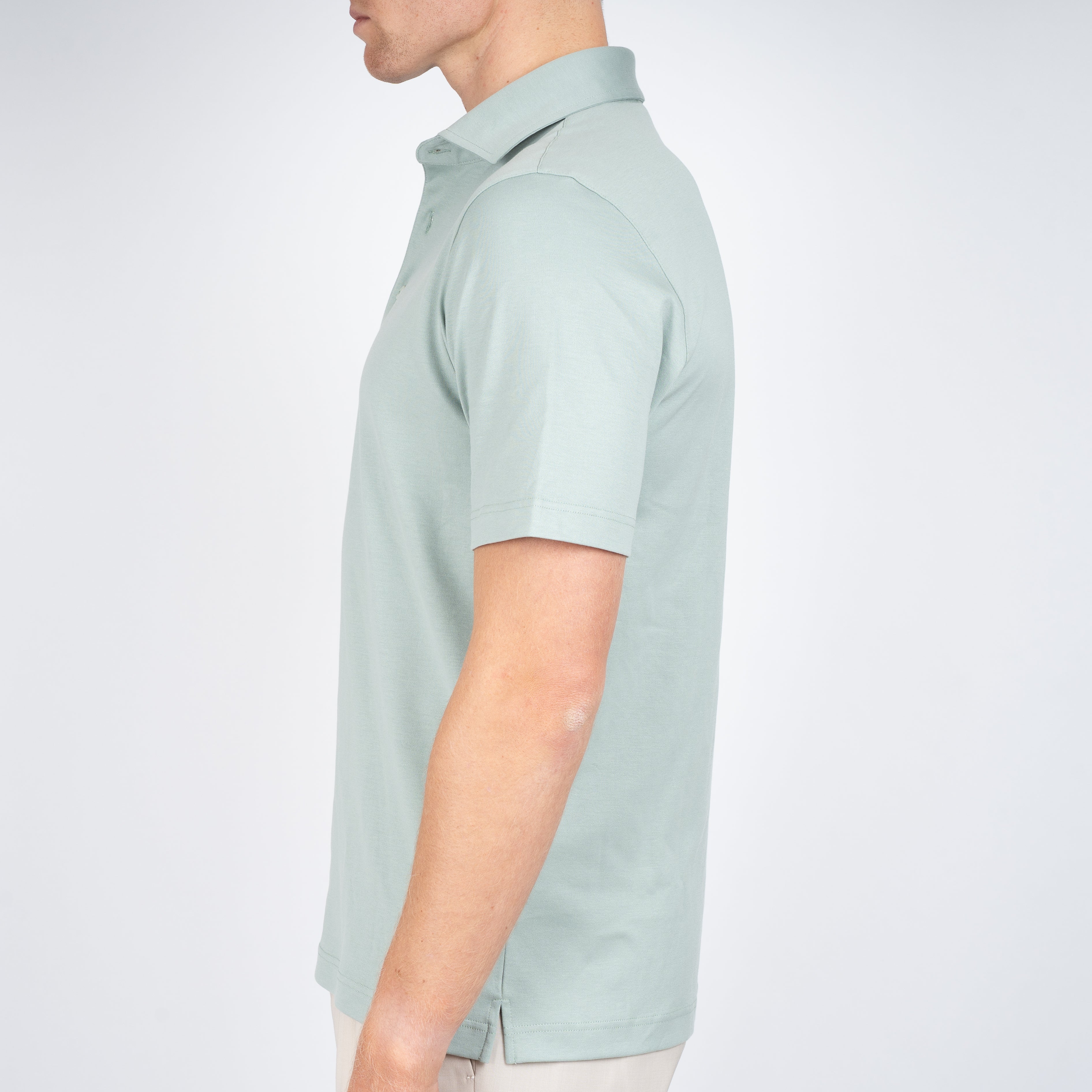 Gran Sasso Polo Mintgroen | Mercerized Cotton