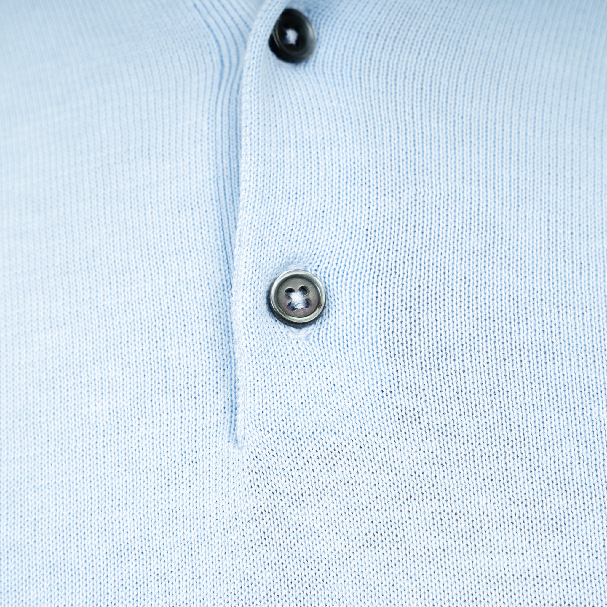 SEVEN DIALS Gebreide Polo Lichtblauw | Fillin