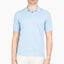 Gran Sasso Polo Buttonless Kraag Lichtblauw | Fresh Cotton