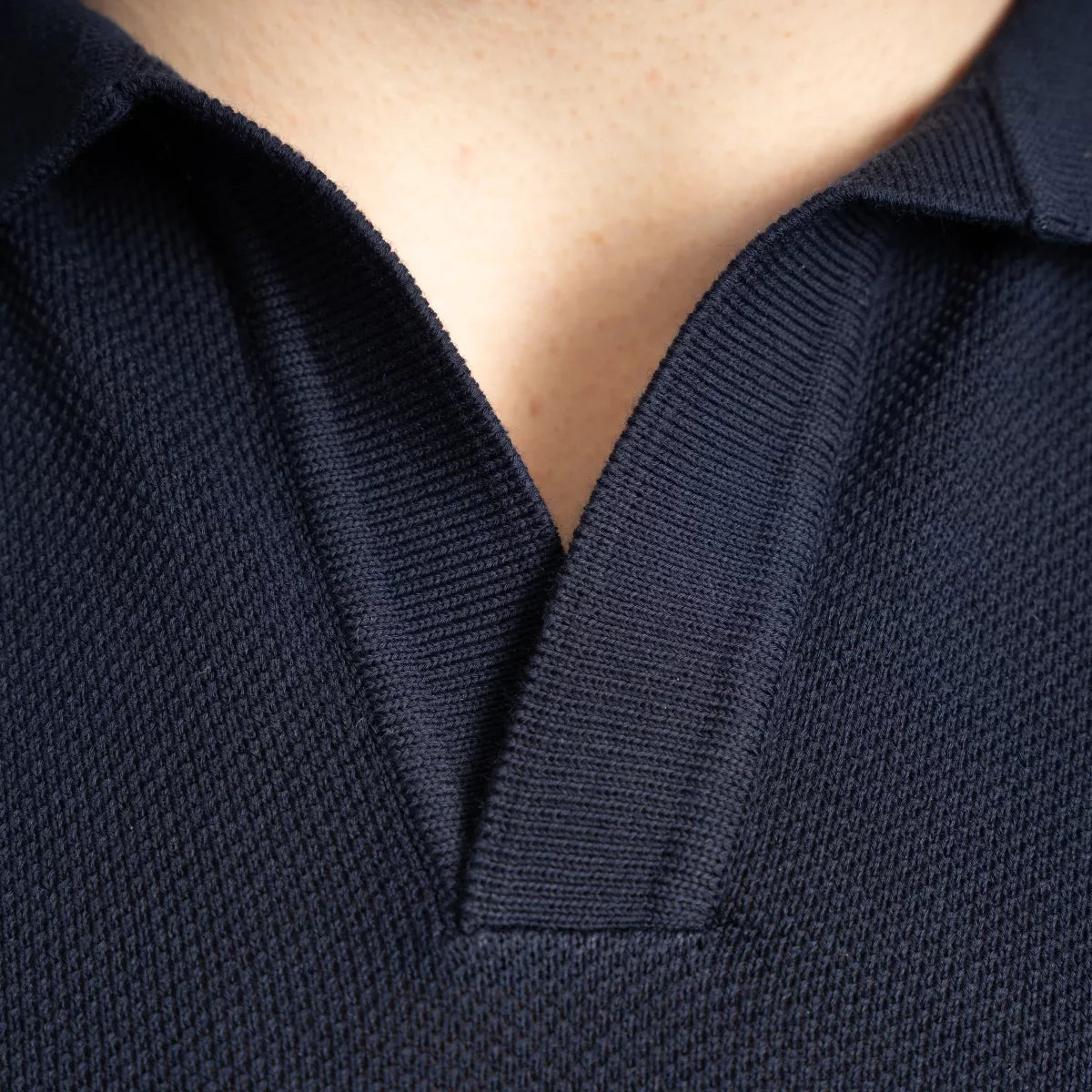 Gran Sasso Polo Donkerblauw | Fresh Cotton