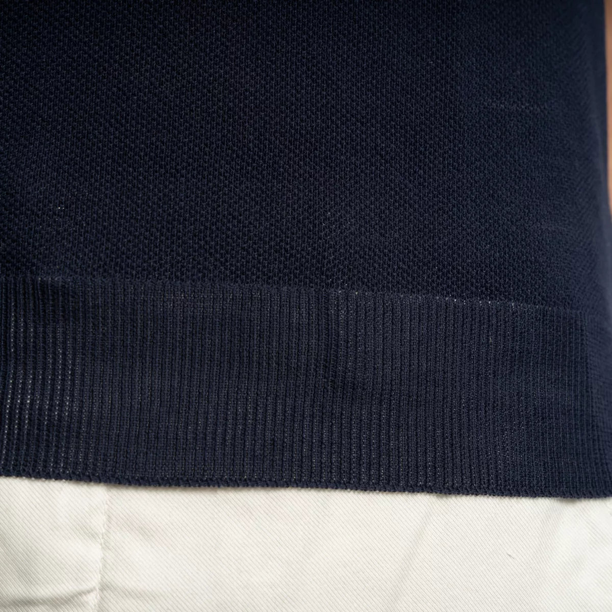 Gran Sasso Polo Donkerblauw | Fresh Cotton