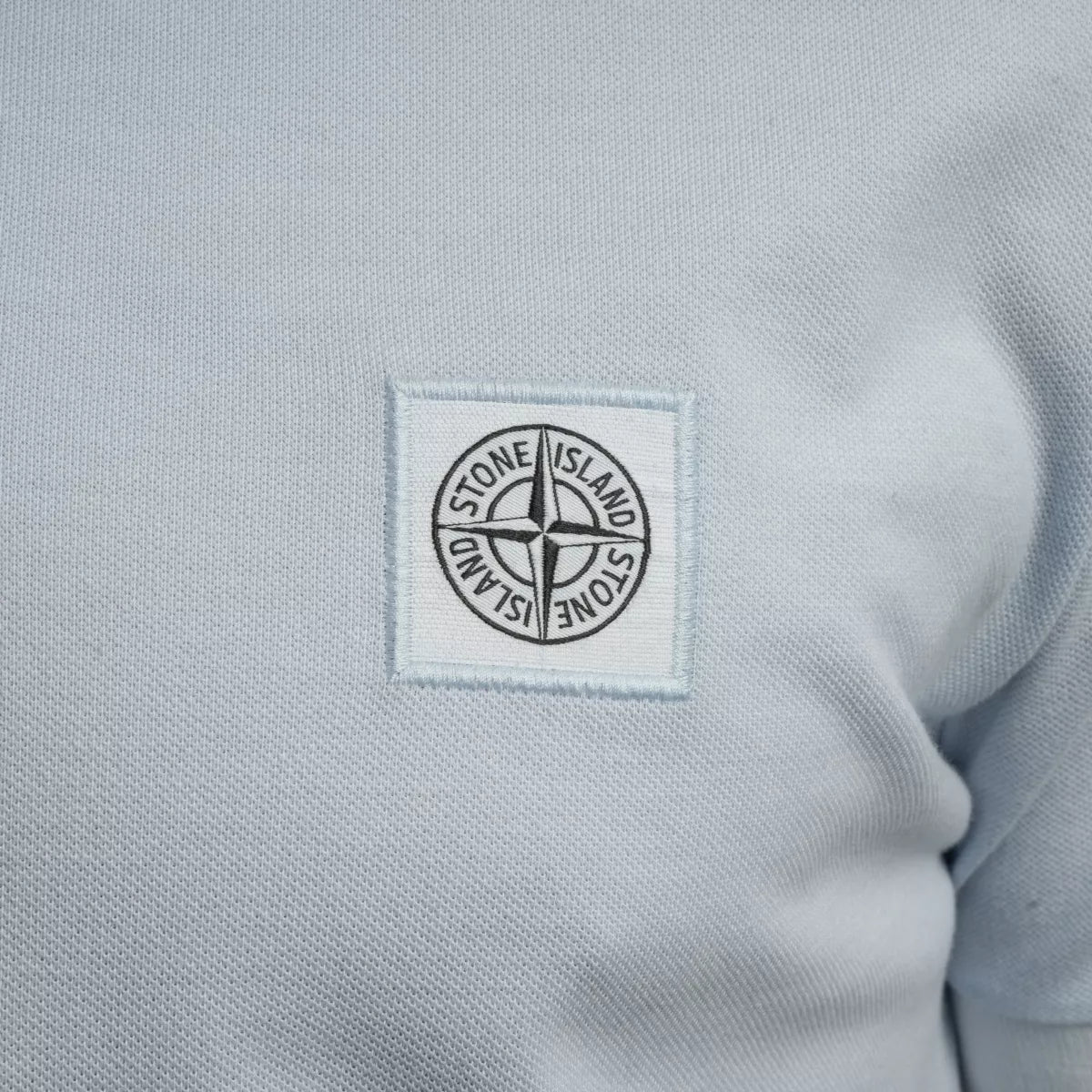 Stone Island Polo Hemelsblauw | Cotton Piqué