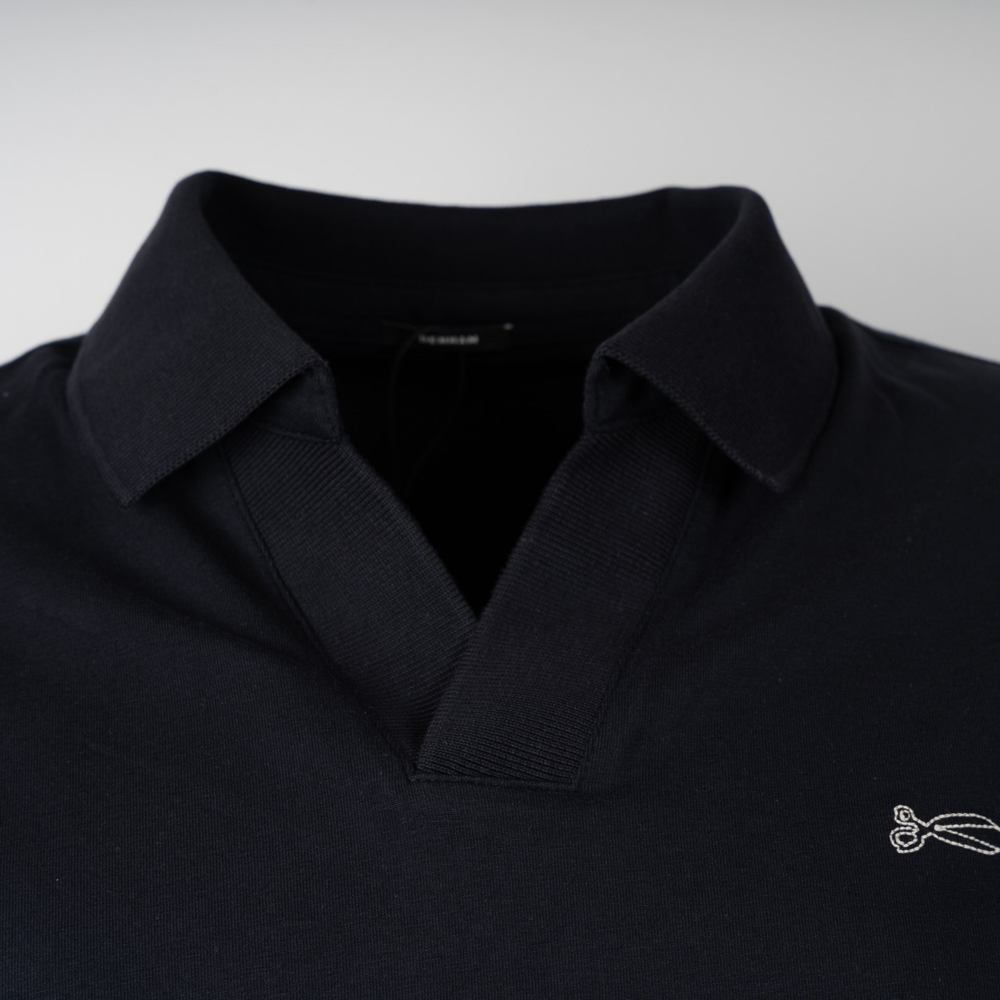 Denham Polo Blauw | Scissor Open Collar