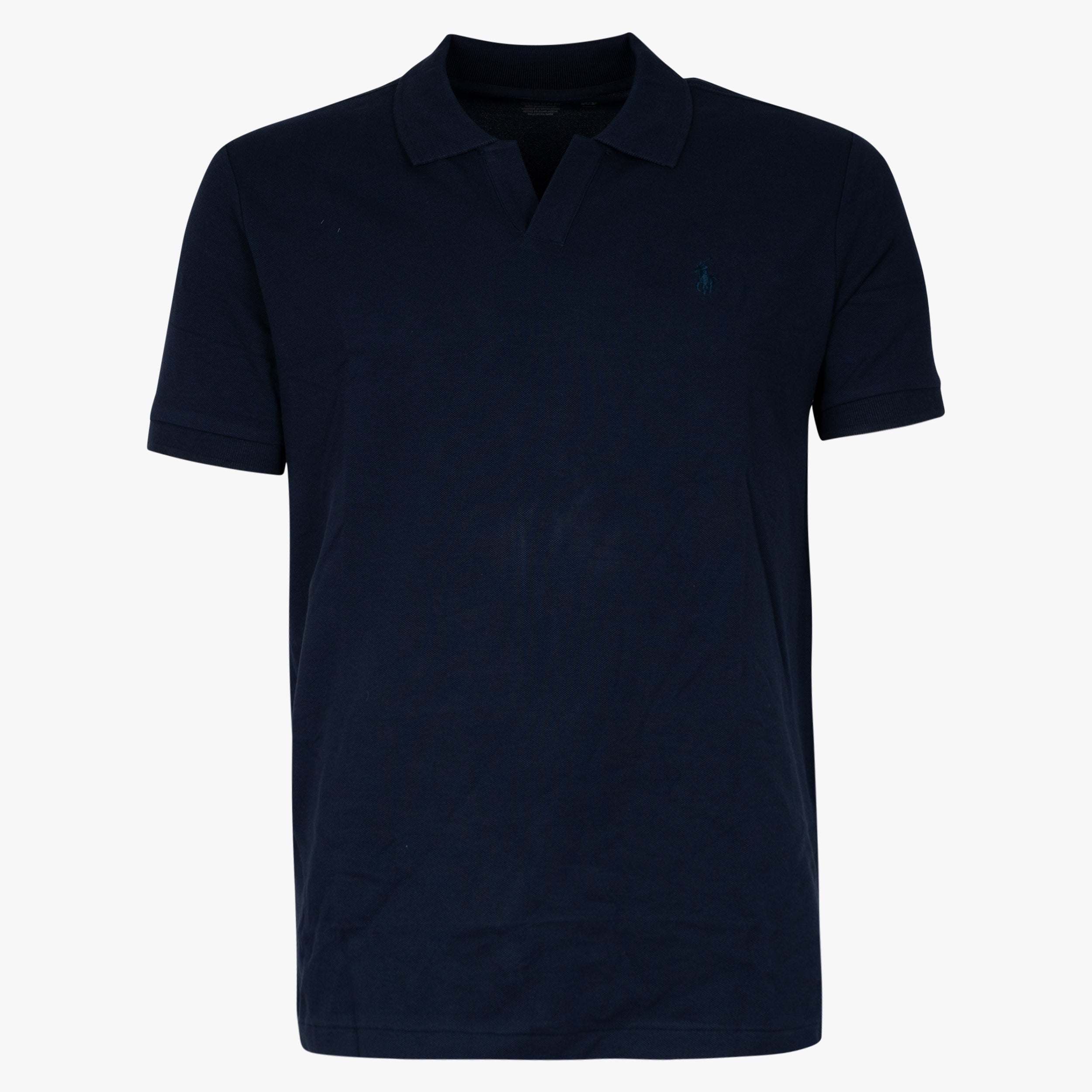 Ralph Lauren Buttonless Polo Donkerblauw | Custom Slim Fit