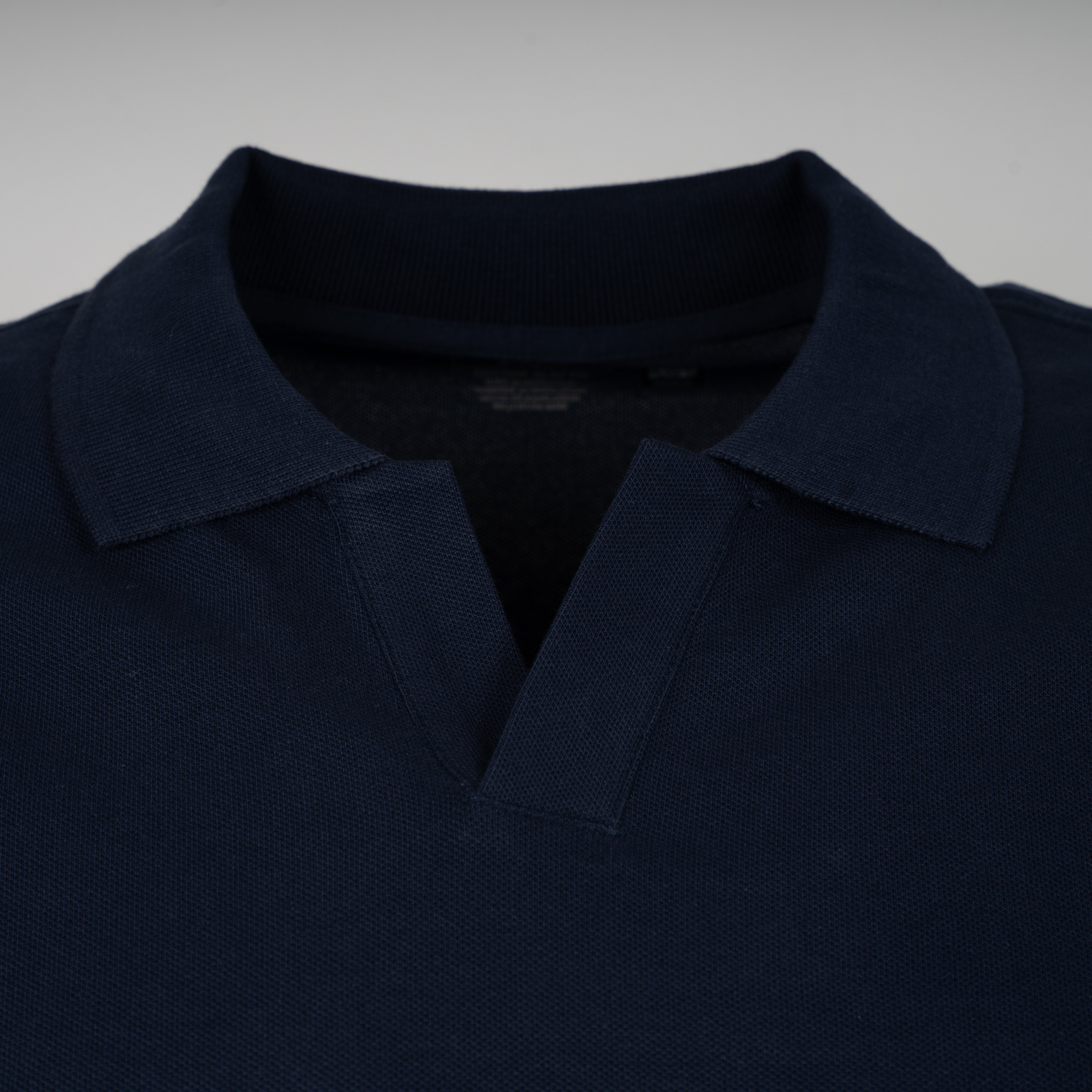 Ralph Lauren Buttonless Polo Donkerblauw | Custom Slim Fit