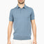 SEVEN DIALS Gebreide Polo Staalblauw | Fillin