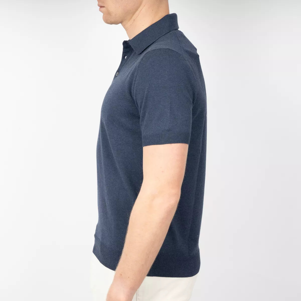 Gran Sasso Polo Donkerblauw | Fresh Cotton