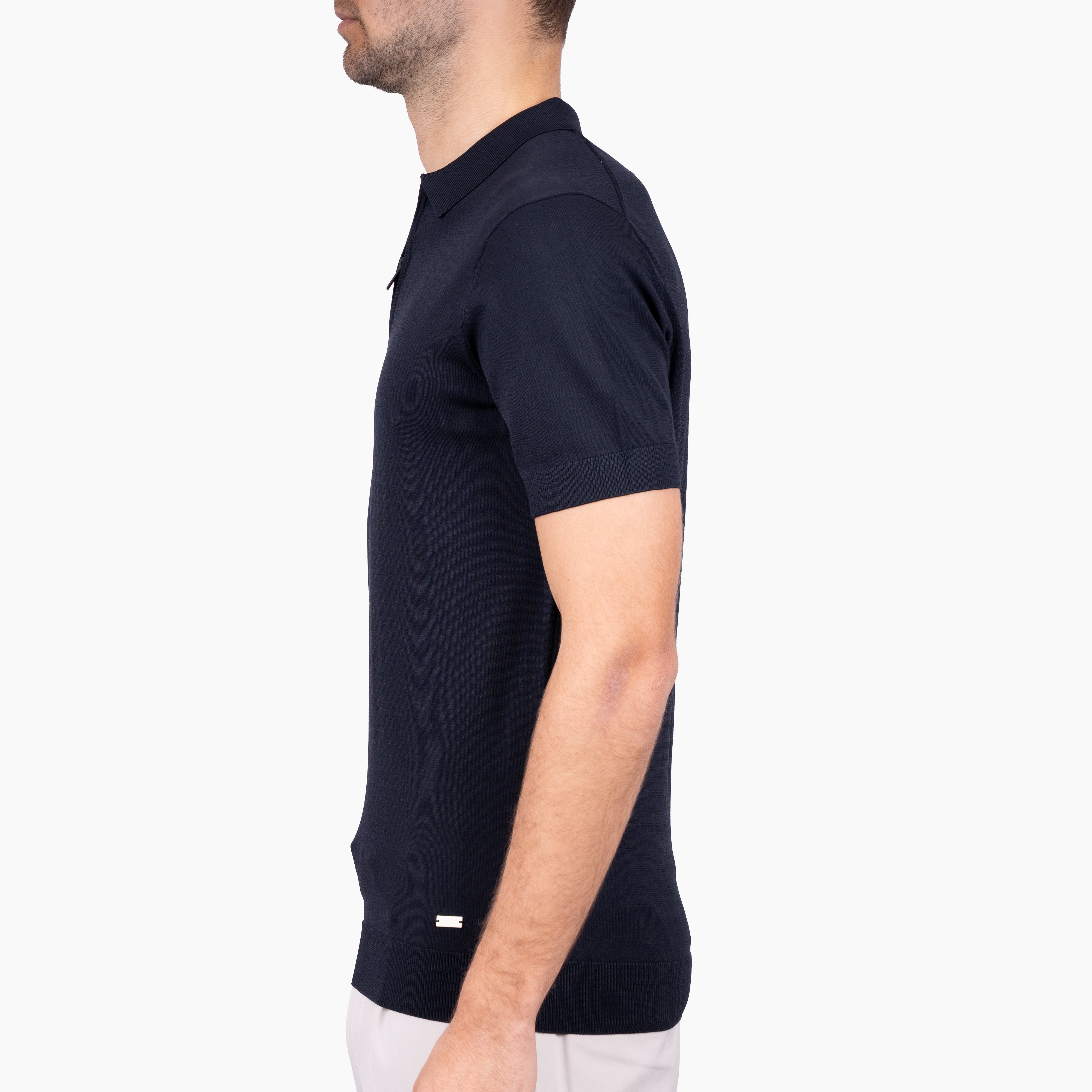 SEVEN DIALS Technische Polo met Rits Blauw | Osric