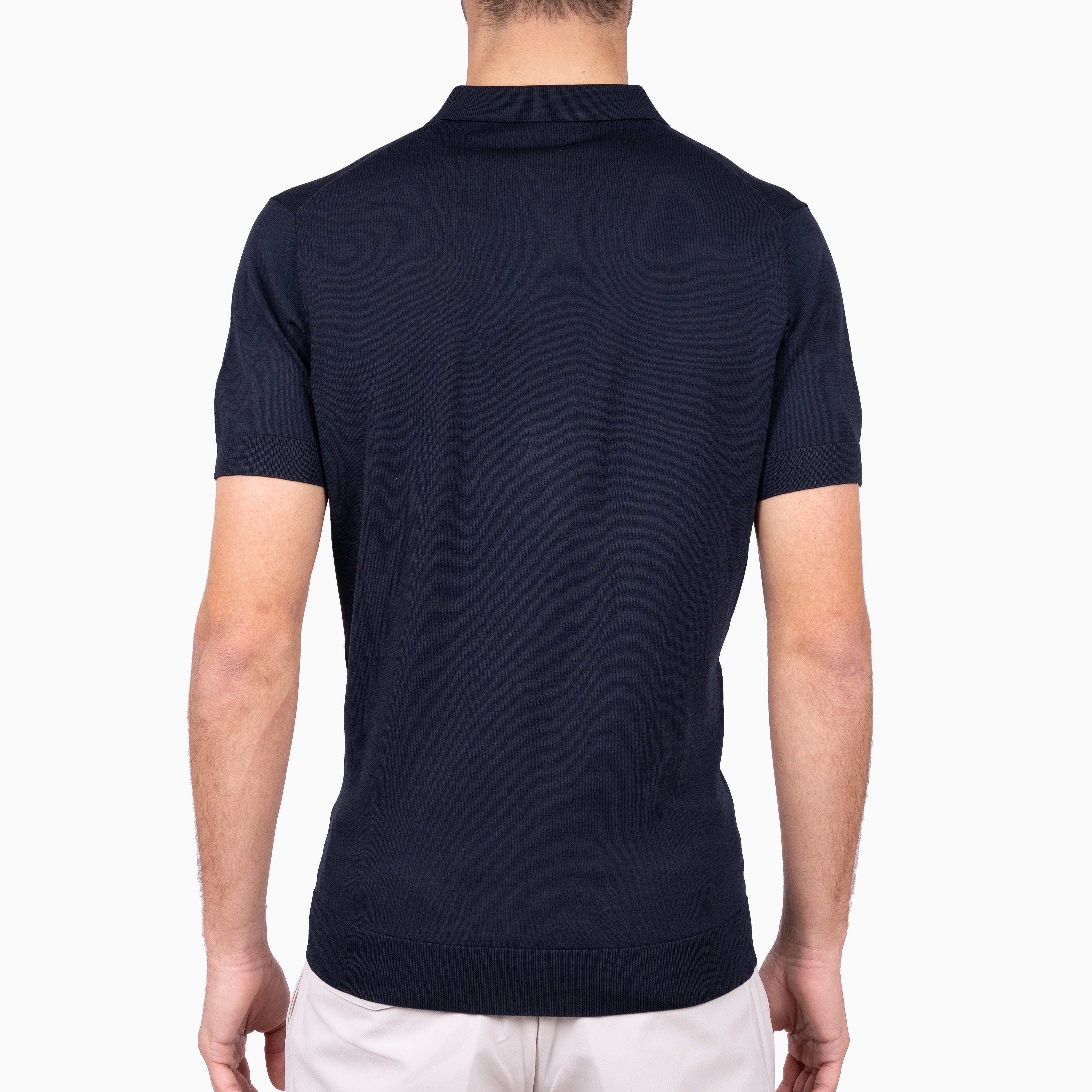 SEVEN DIALS Technische Polo met Rits Blauw | Osric